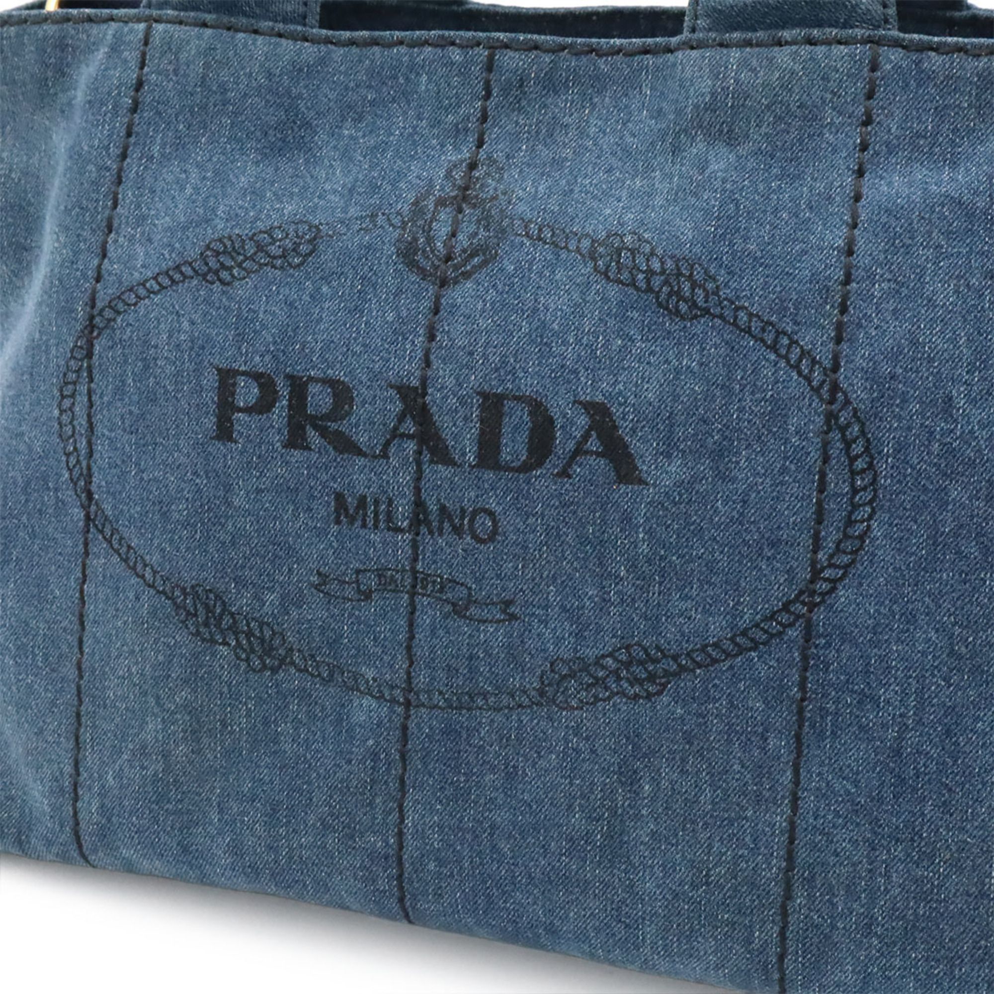 Denim Handbag Shoulder Bag Tote Bag (Pre-Owned) - Prada - Modalova
