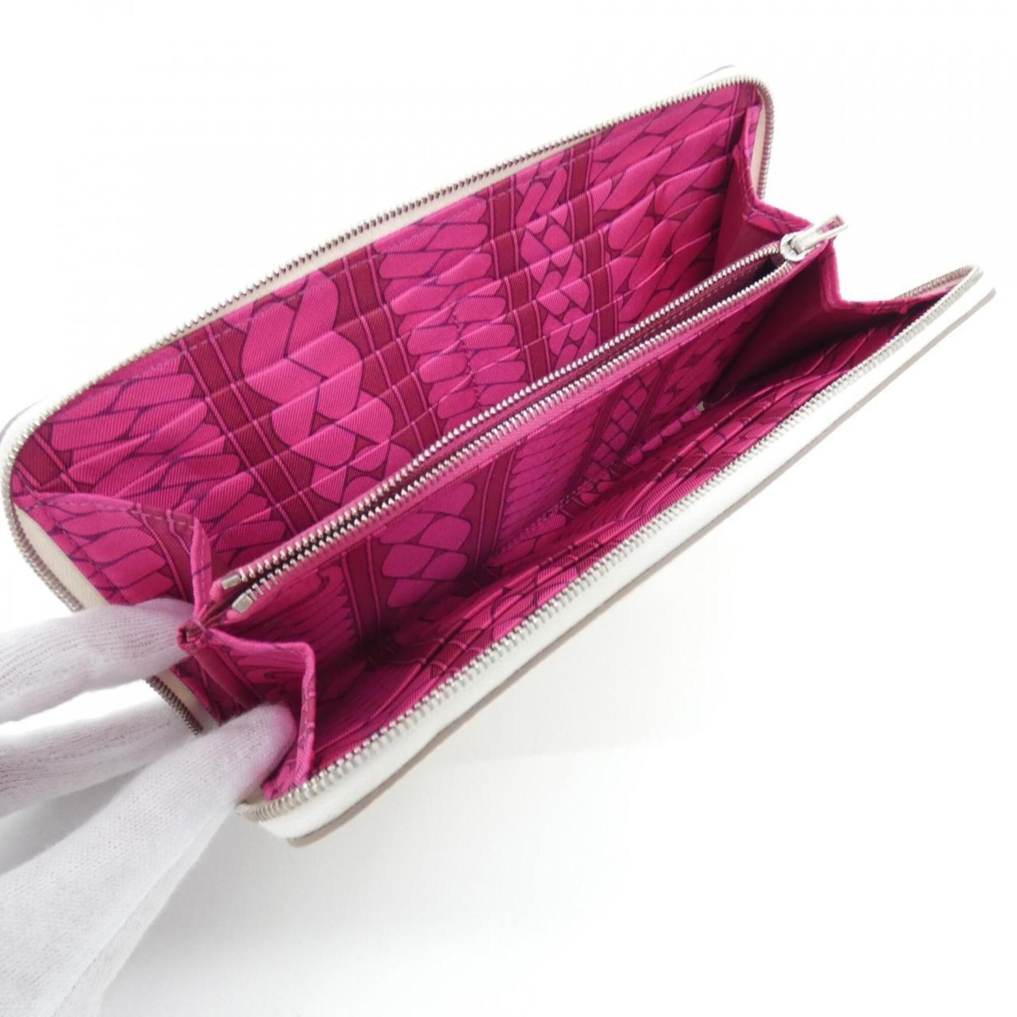 Epsom Leather Silk Long Wallet (Bi-Fold) (Pre-Owned) - Hermes - Modalova