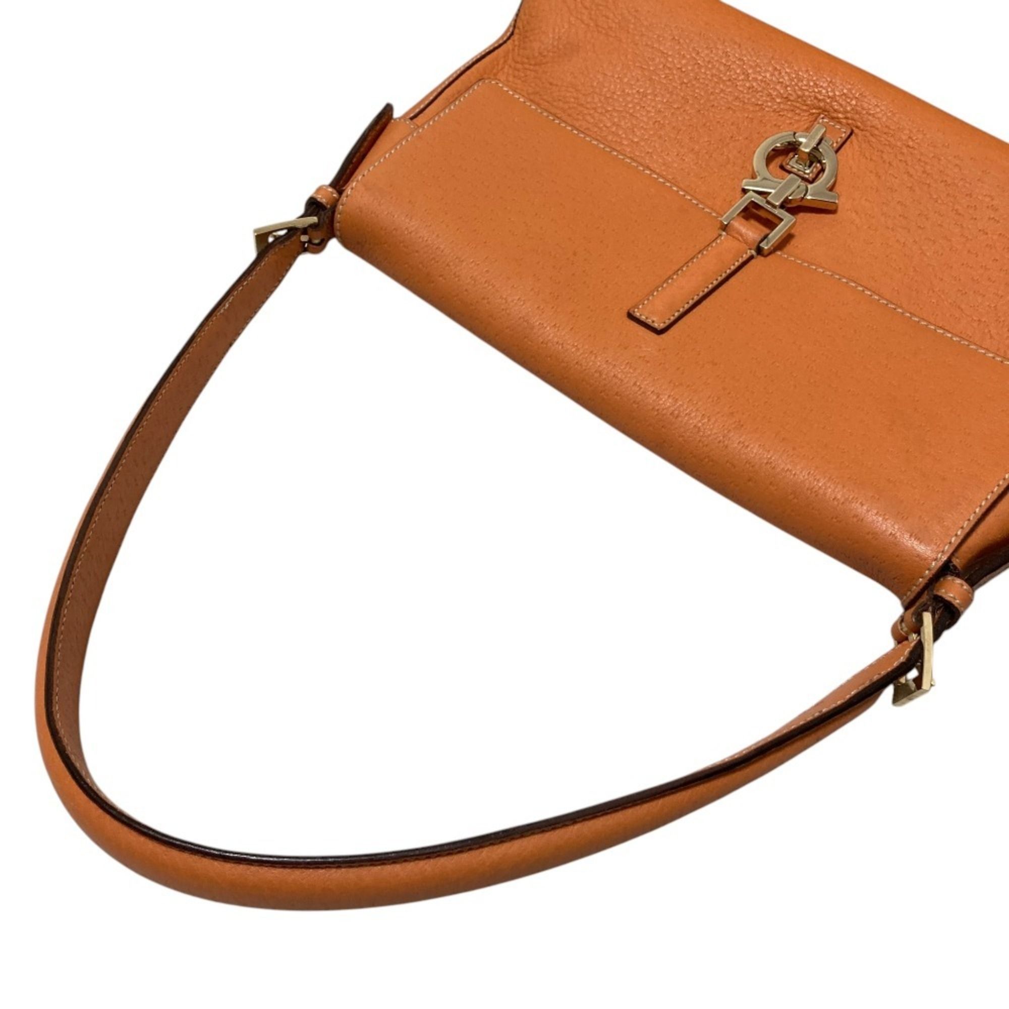 Gancini Leather Shoulder Bag (Pre-Owned) - Salvatore Ferragamo - Modalova