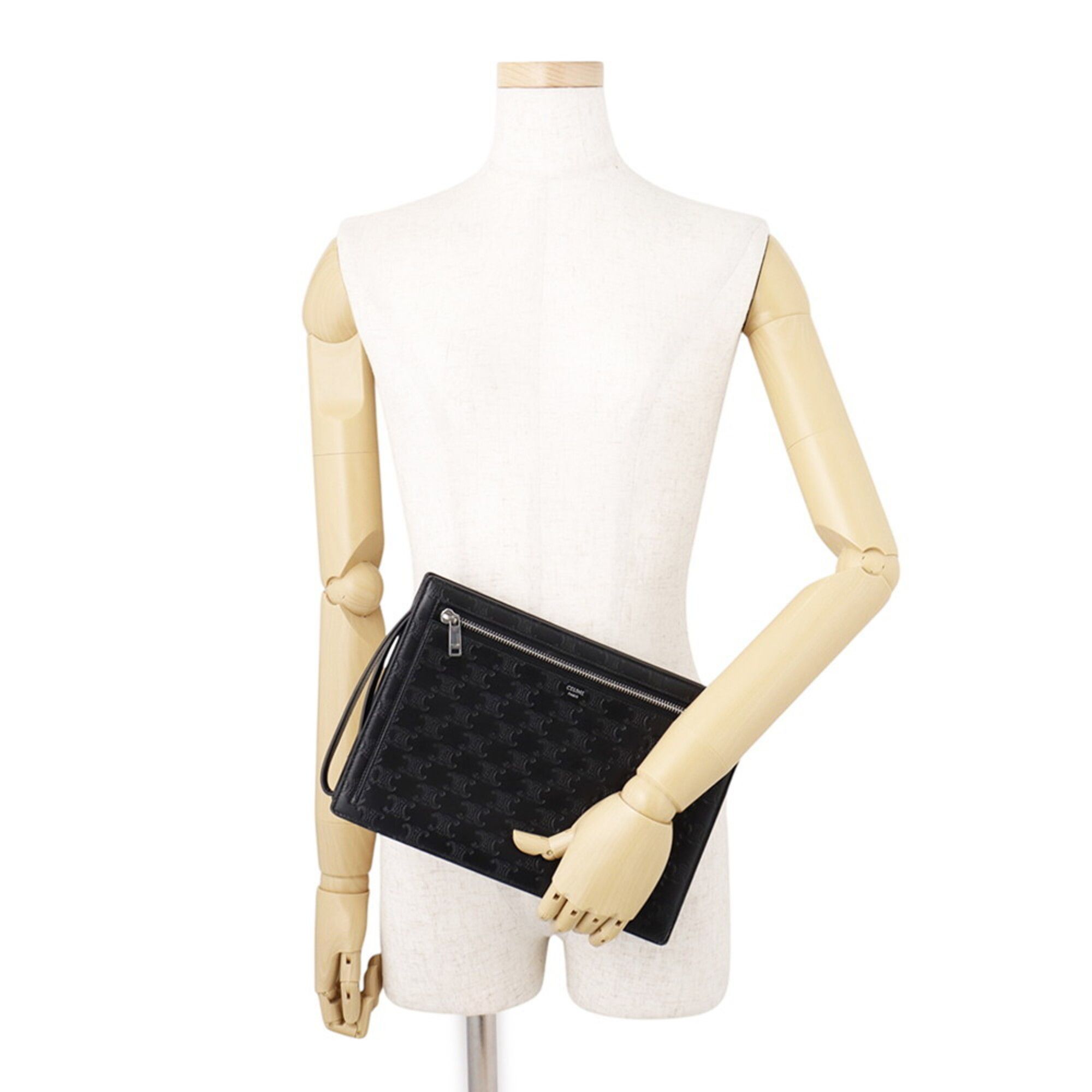 Leather Clutch Bag (Pre-Owned) - Celine - Modalova