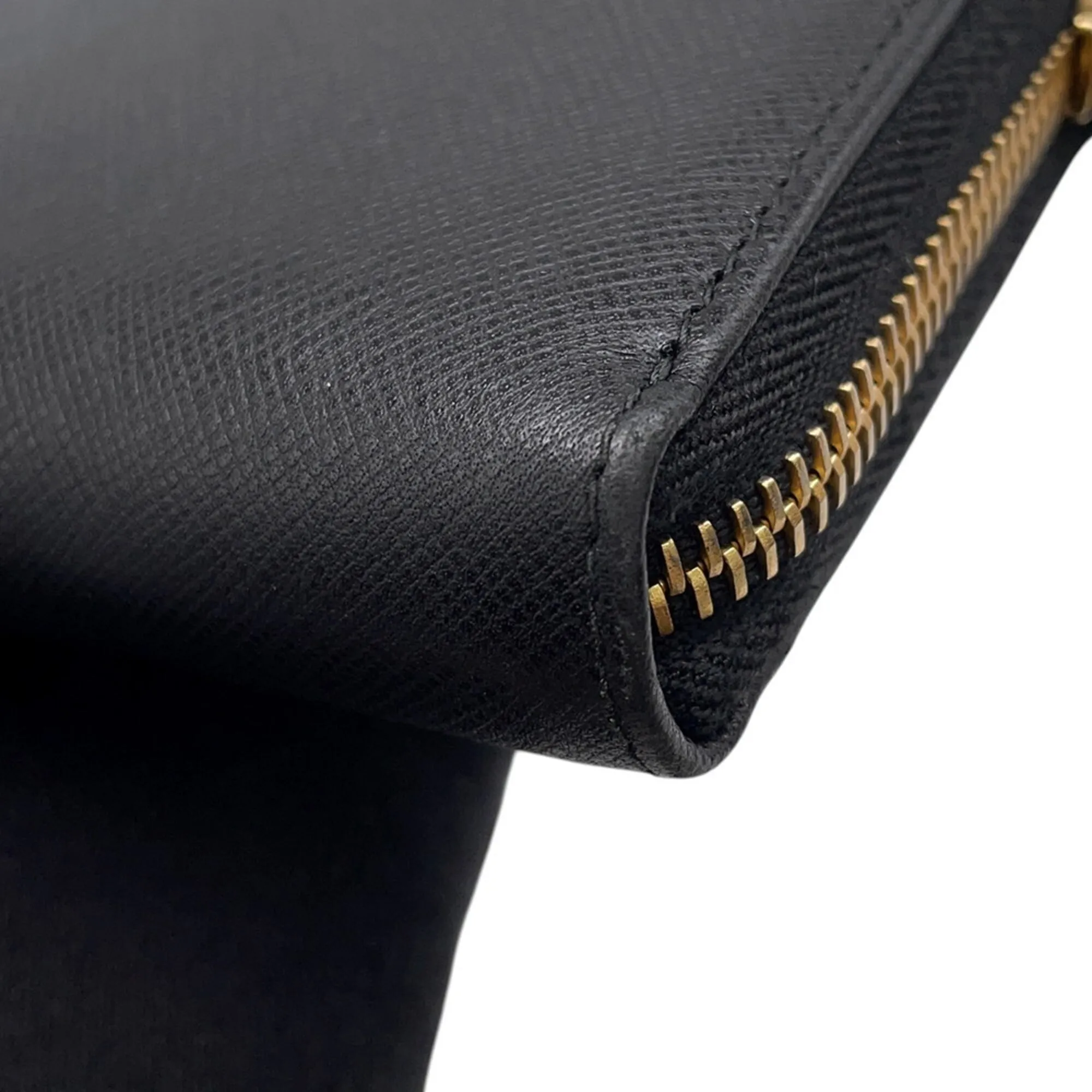 Saffiano Triangle Long Wallet (Bi-Fold) (Pre-Owned) - Prada - Modalova