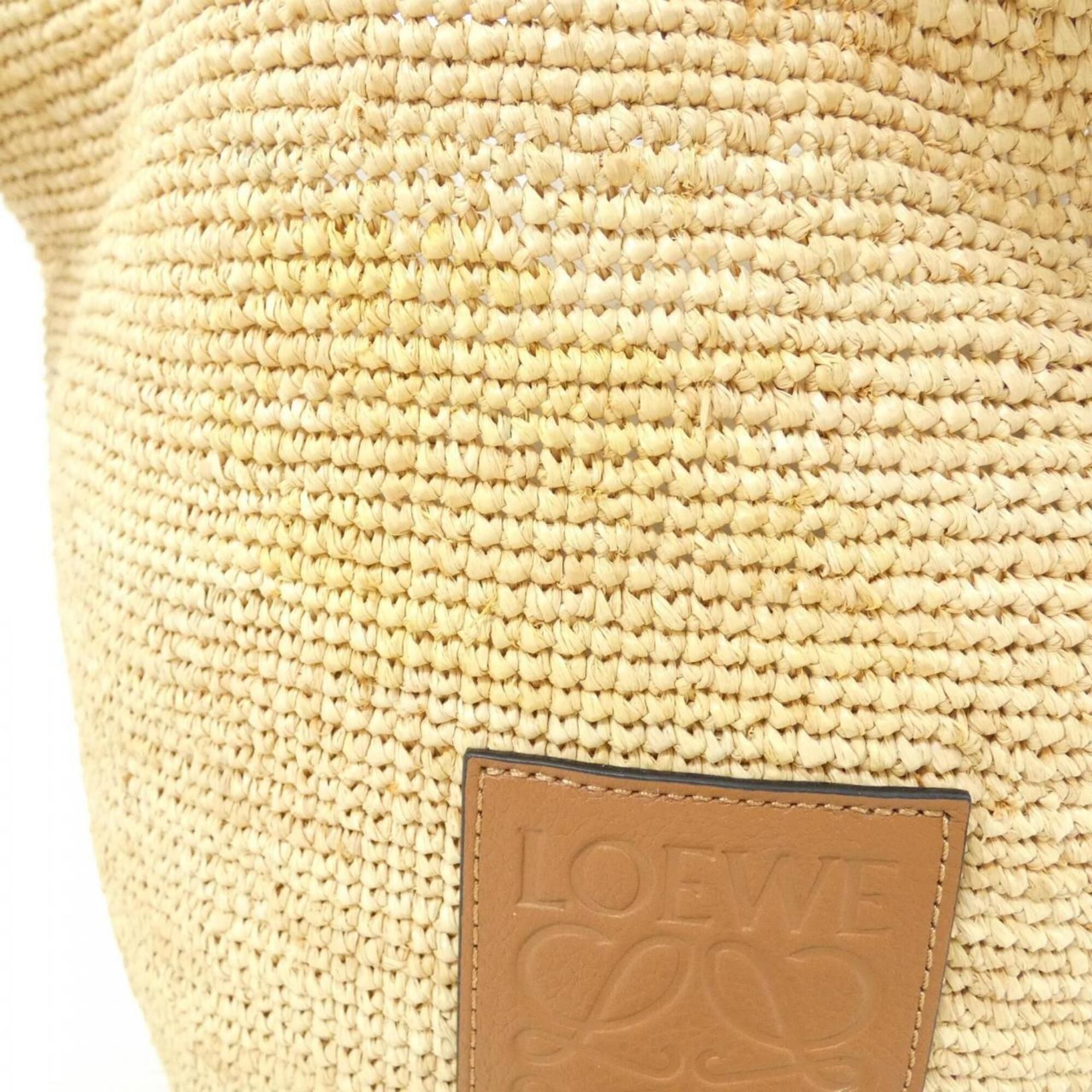 Raffia Leather Handbag (Pre-Owned) - Loewe - Modalova