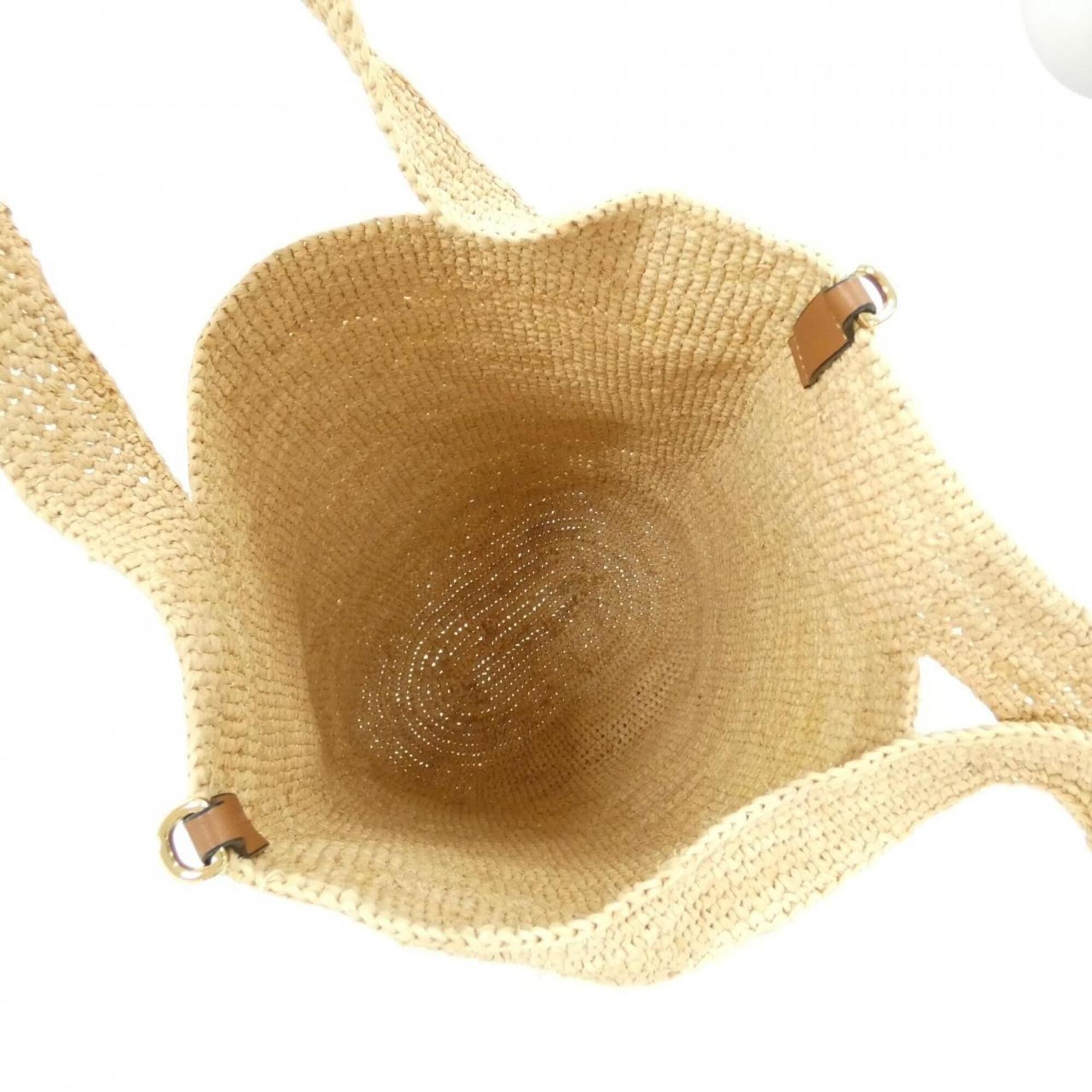 Raffia Leather Handbag (Pre-Owned) - Loewe - Modalova