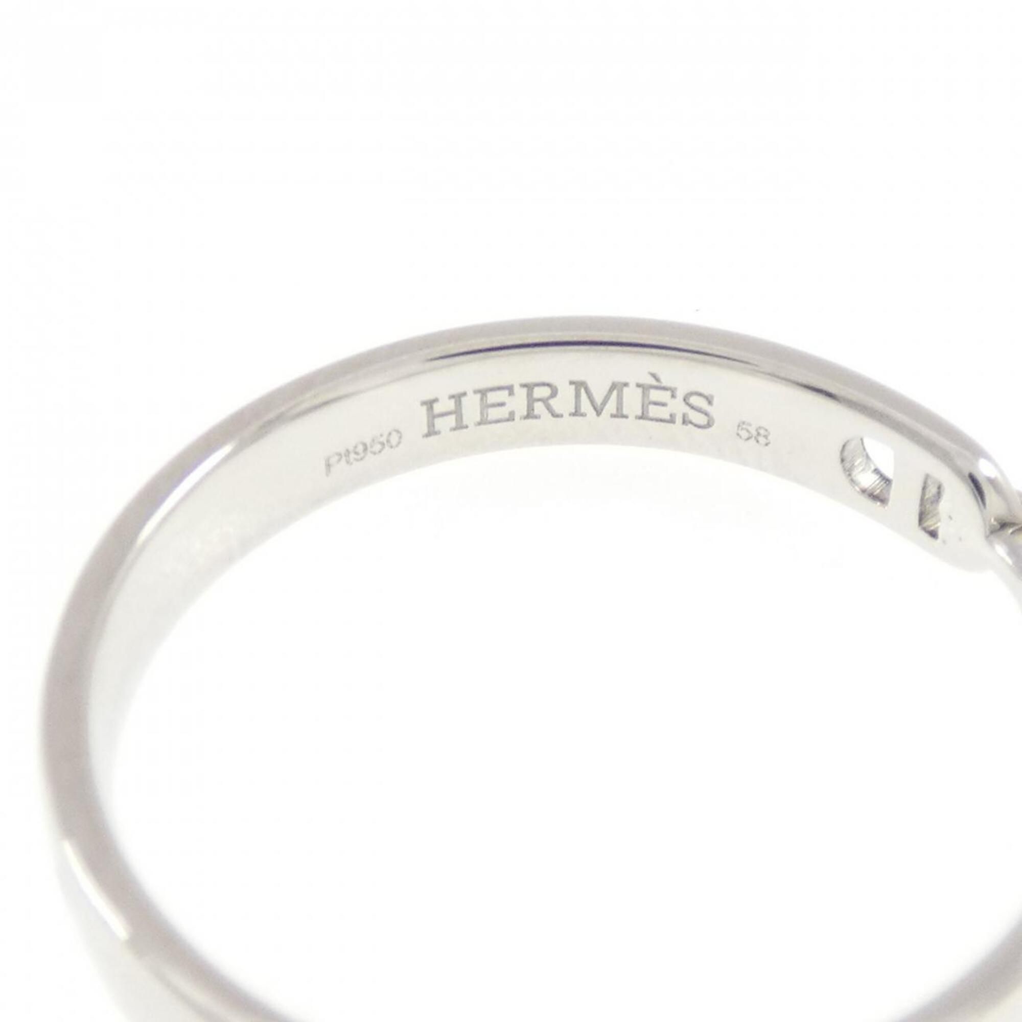 Platinum 950 Band Ring (Pre-Owned) - Hermes - Modalova