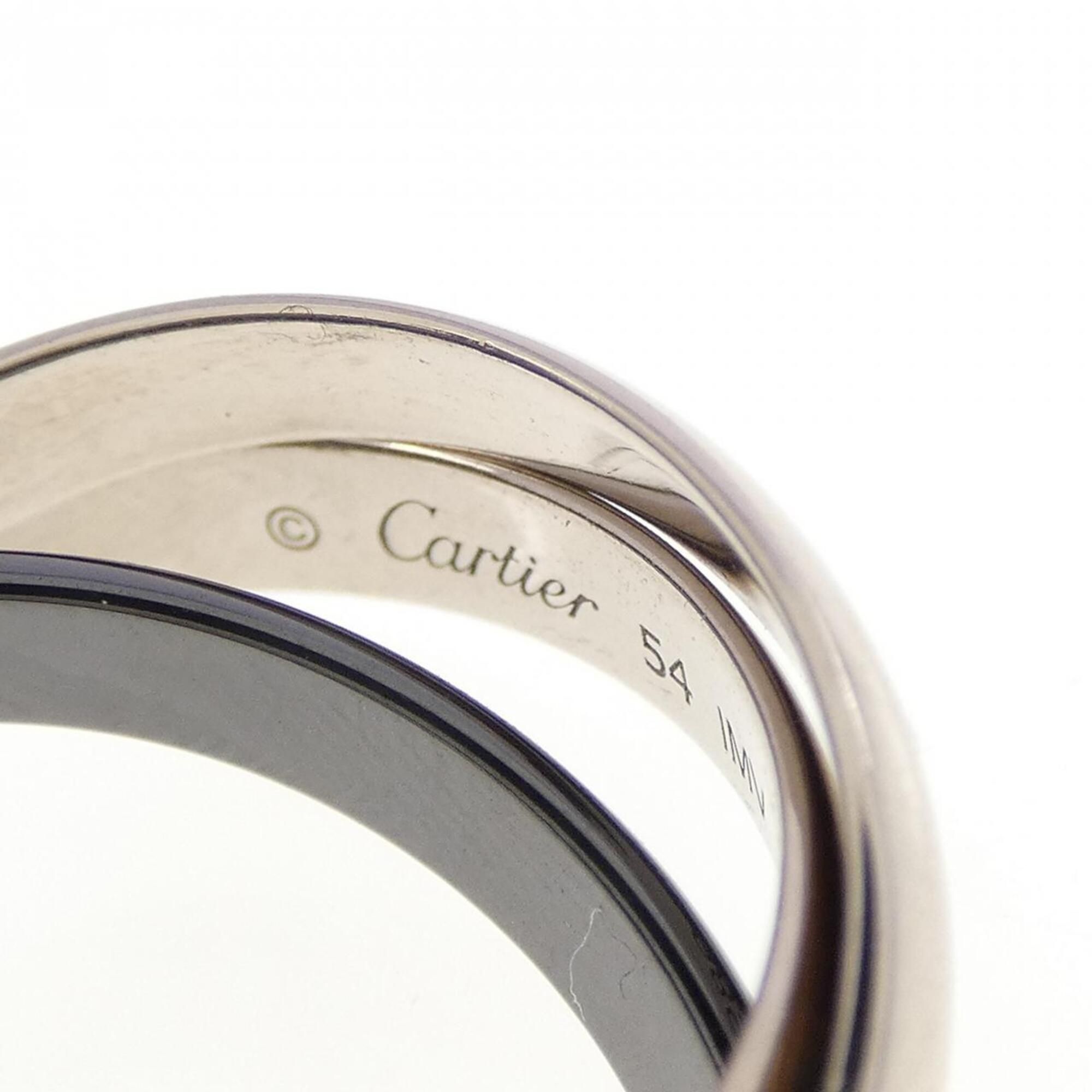 White Gold (18K) Ceramic Band Ring (Pre-Owned) - Cartier - Modalova