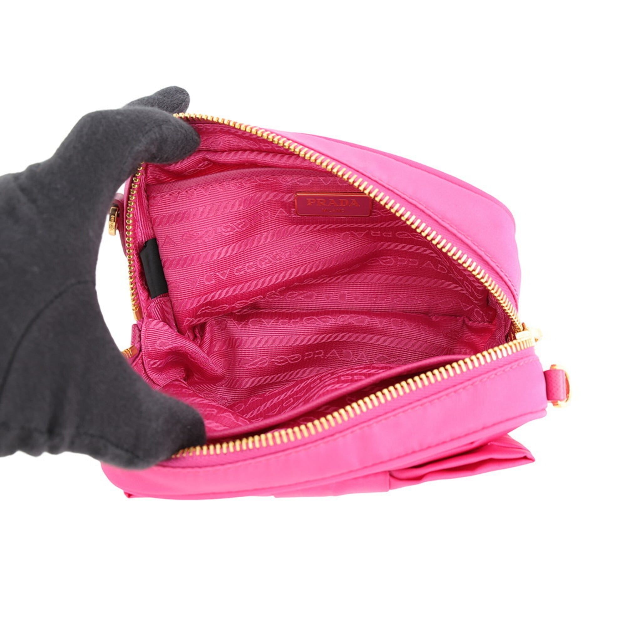 Nylon Leather Shoulder Bag (Pre-Owned) - Prada - Modalova