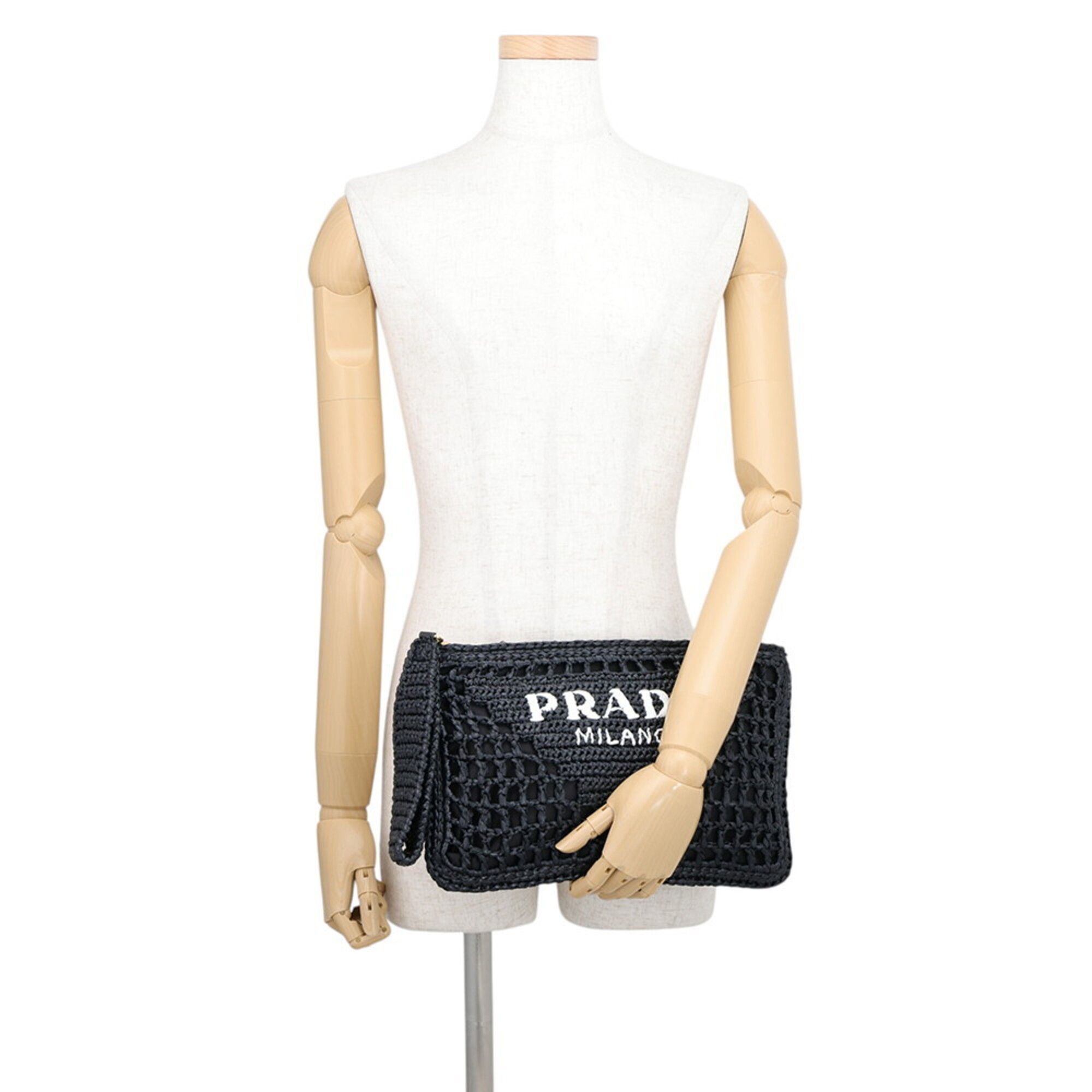 Raffia Clutch Bag (Pre-Owned) - Prada - Modalova