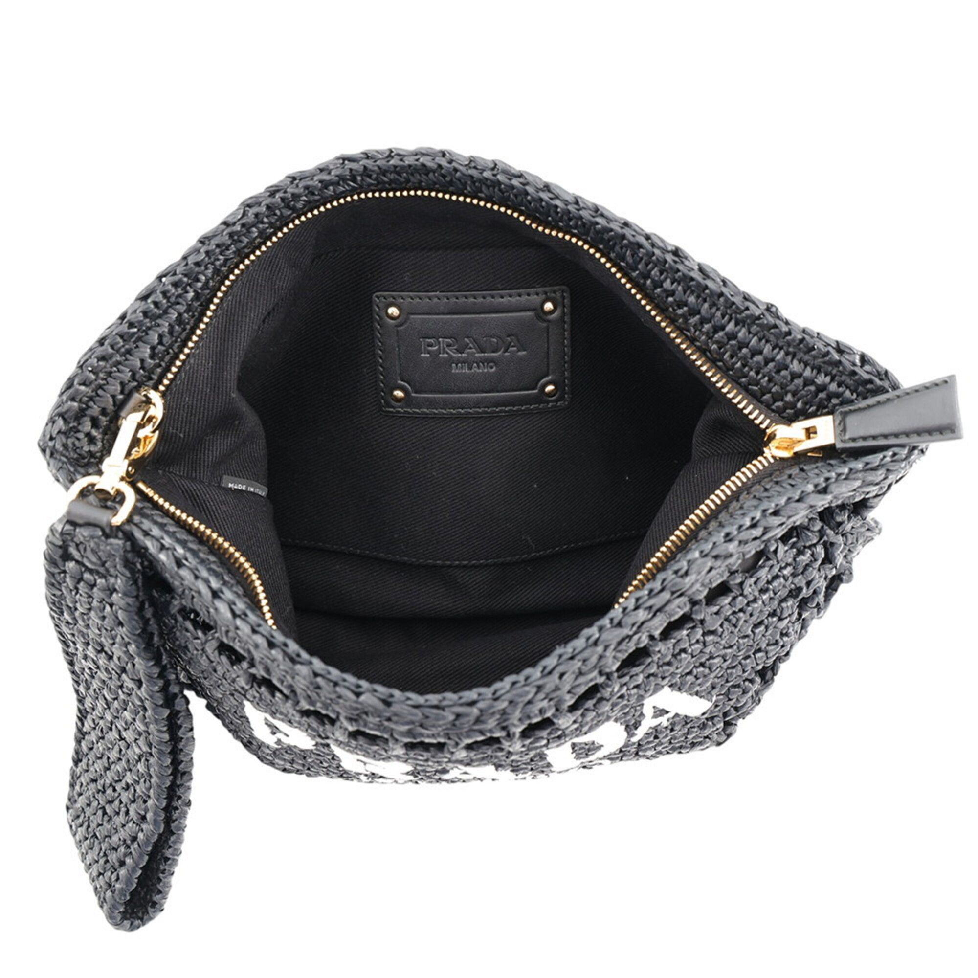 Raffia Clutch Bag (Pre-Owned) - Prada - Modalova
