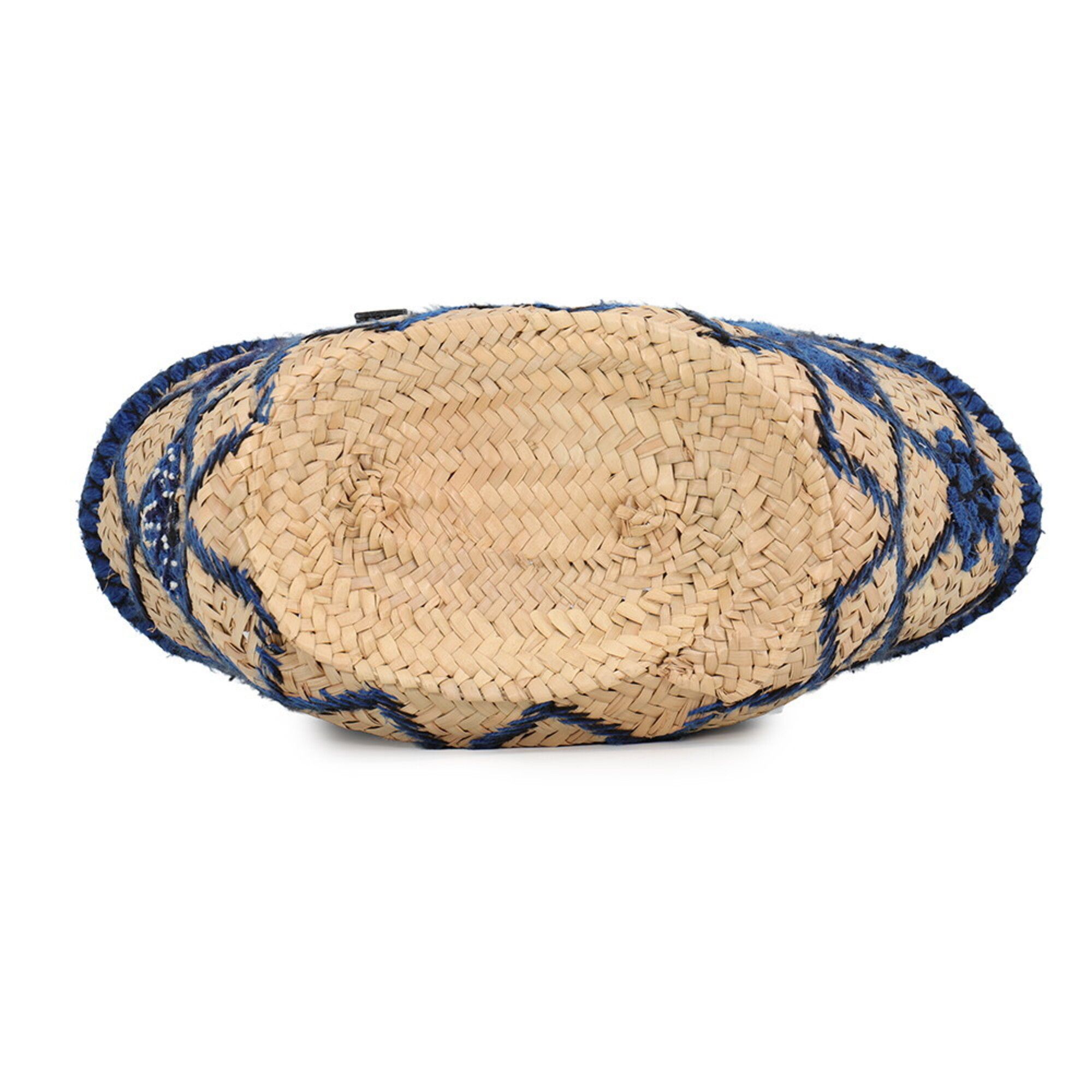 Raffia Leather Basket Handbag (Pre-Owned) - Loewe - Modalova