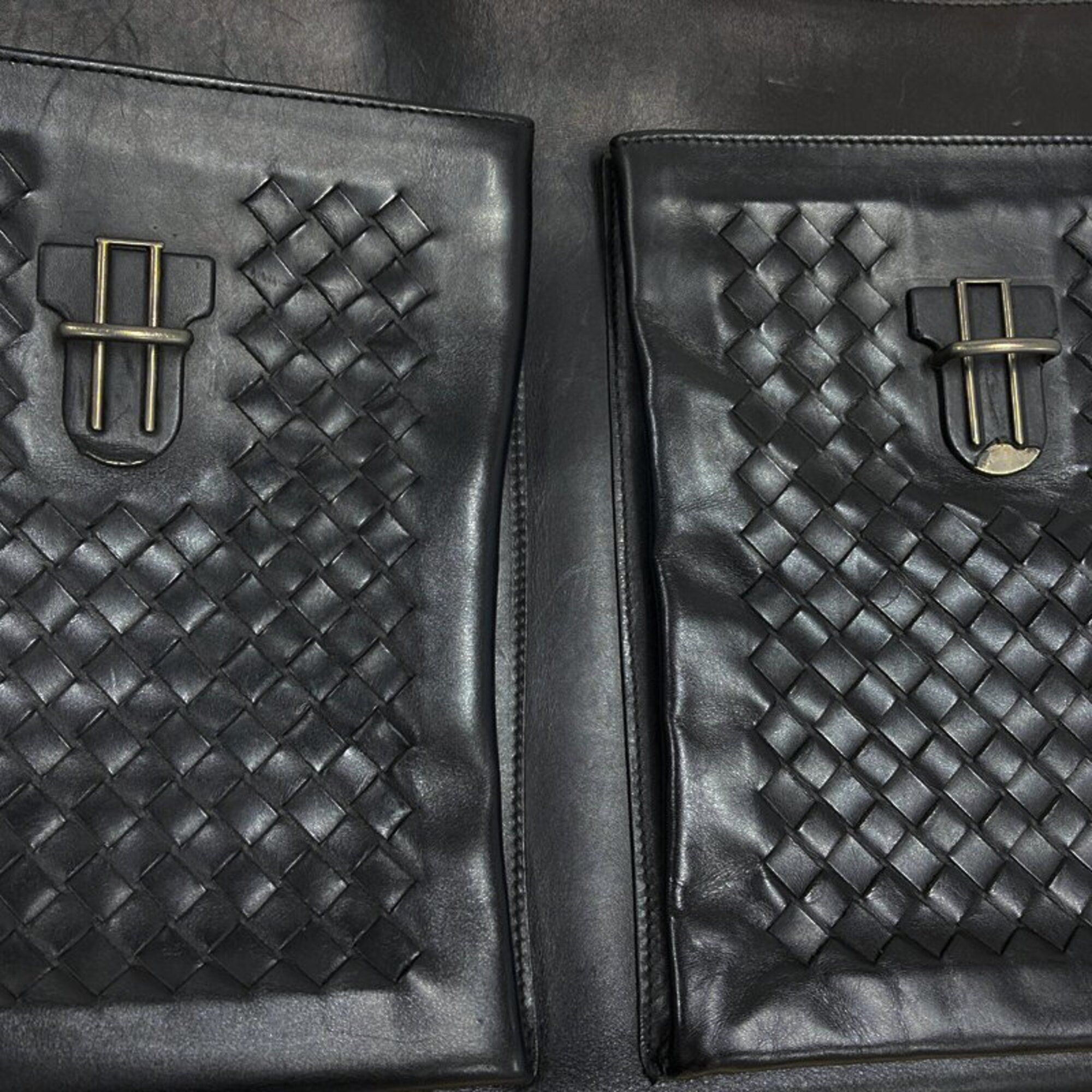 Leather Briefcase (Pre-Owned) - Bottega Veneta - Modalova