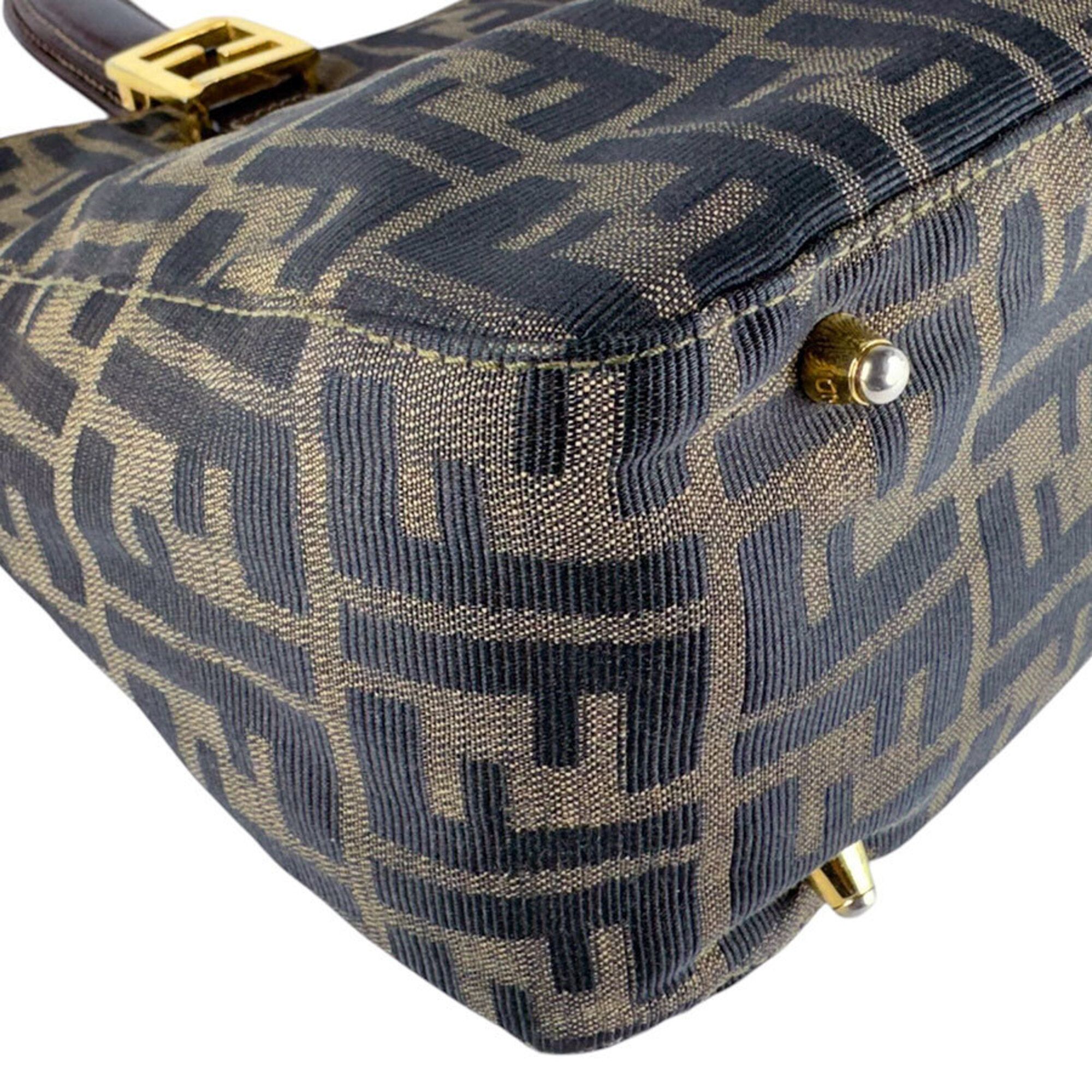 Nylon Canvas Leather Handbag (Pre-Owned) - Fendi - Modalova