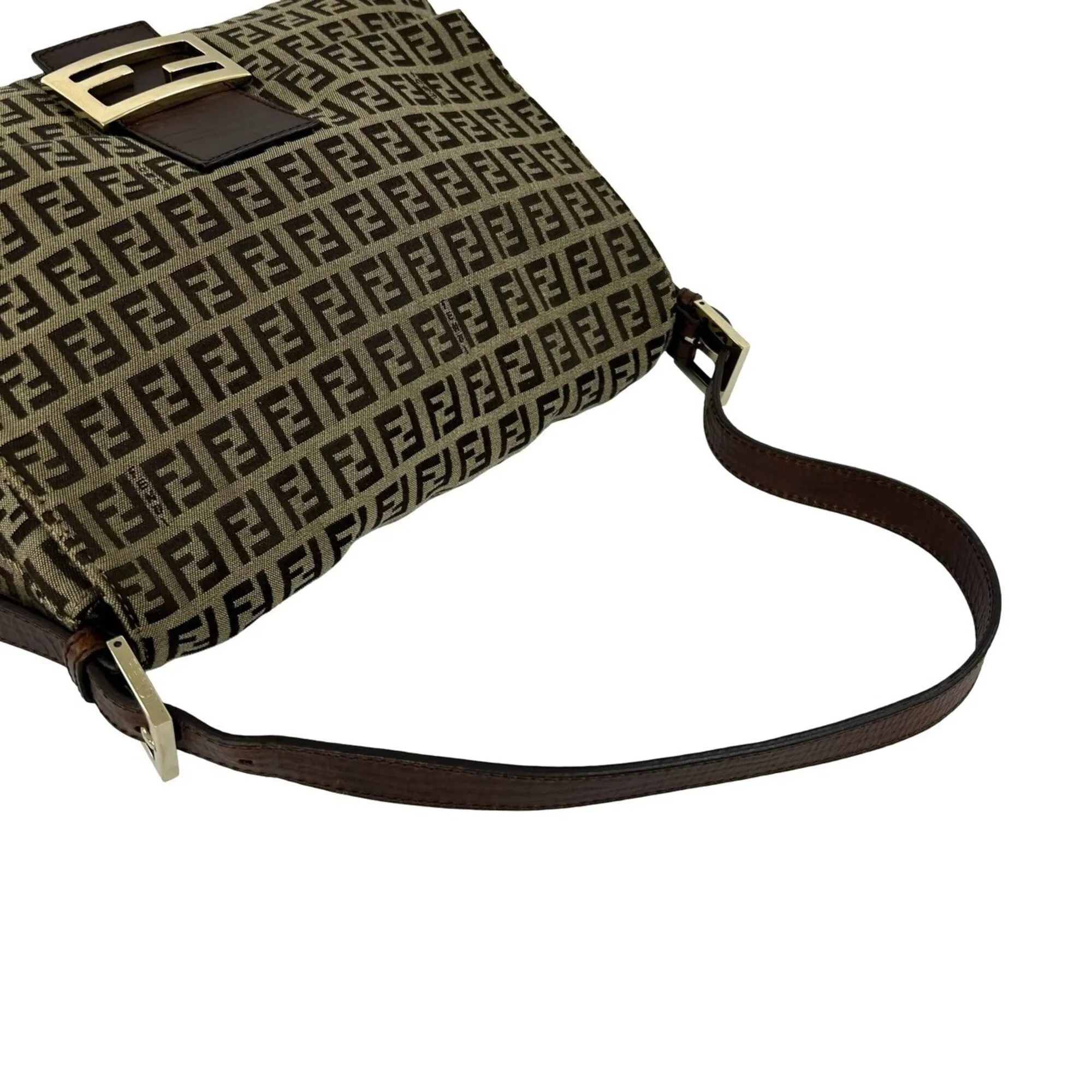 Canvas Leather Shoulder Bag (Pre-Owned) - Fendi - Modalova