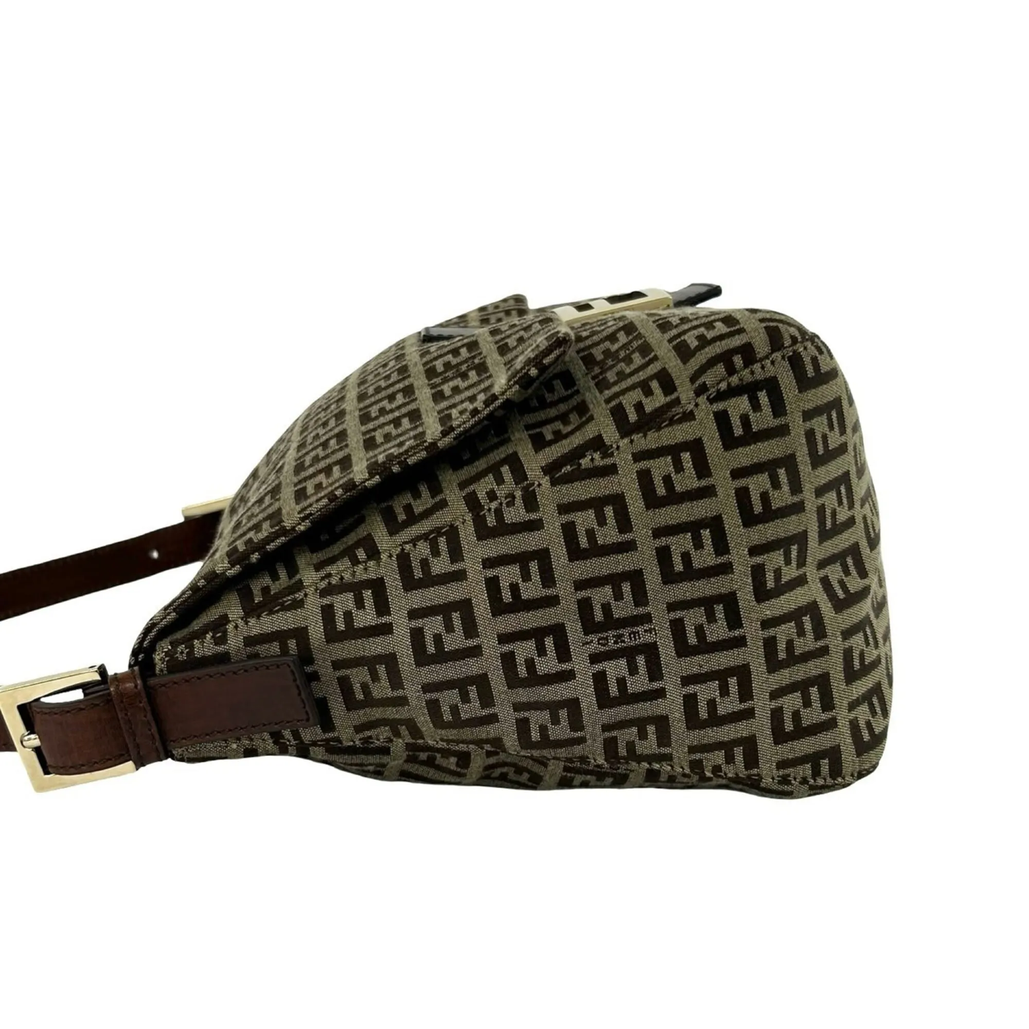 Canvas Leather Shoulder Bag (Pre-Owned) - Fendi - Modalova