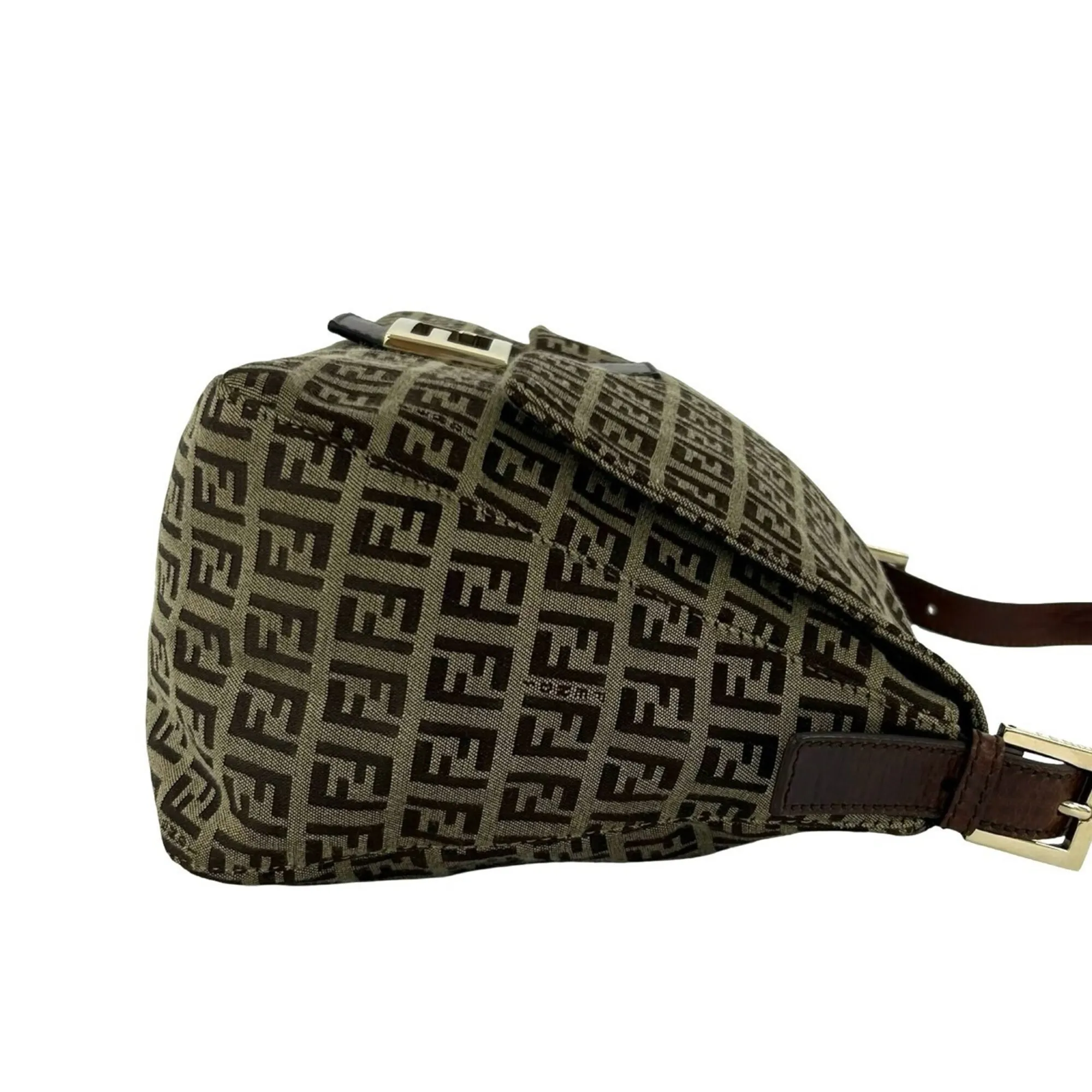 Canvas Leather Shoulder Bag (Pre-Owned) - Fendi - Modalova