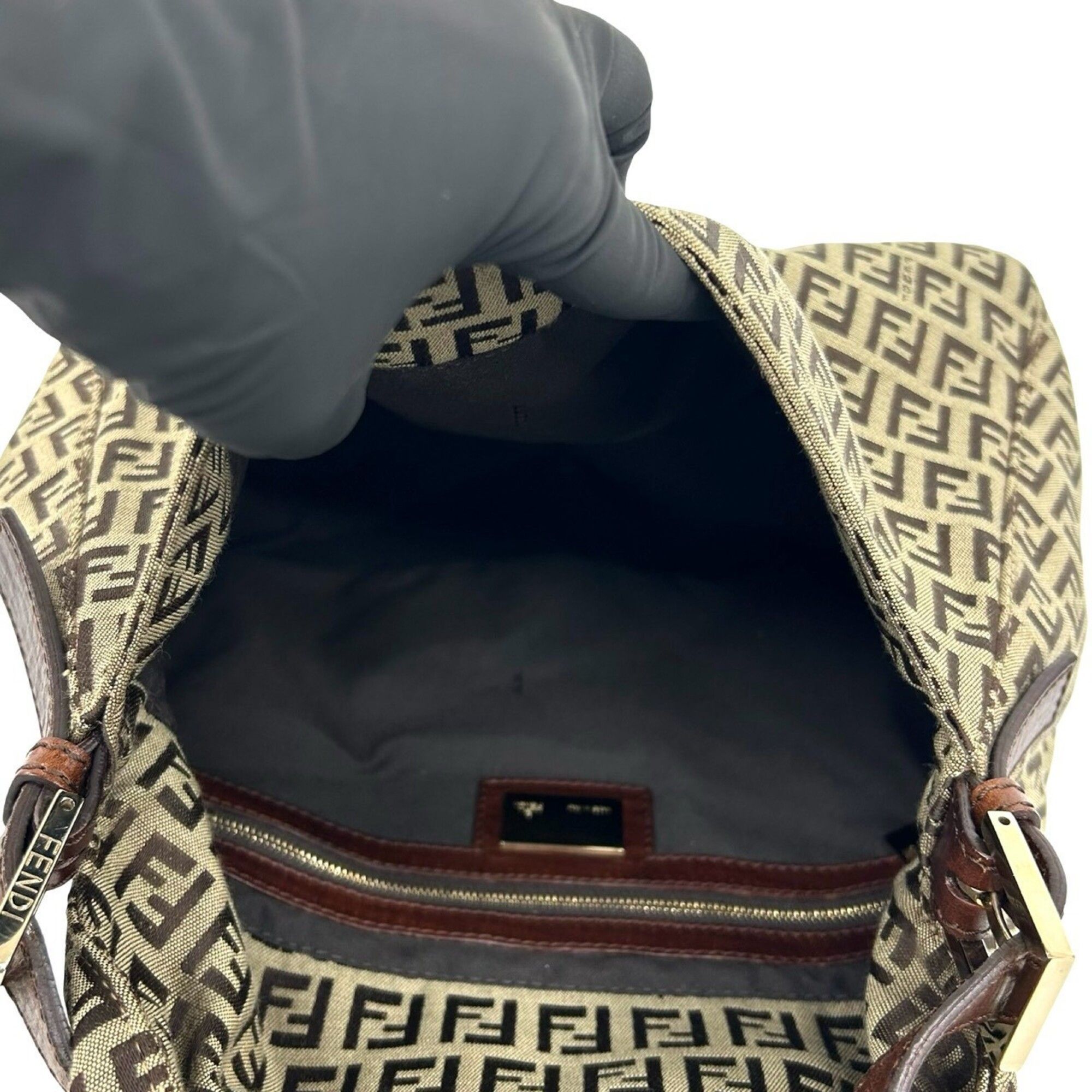 Canvas Leather Shoulder Bag (Pre-Owned) - Fendi - Modalova