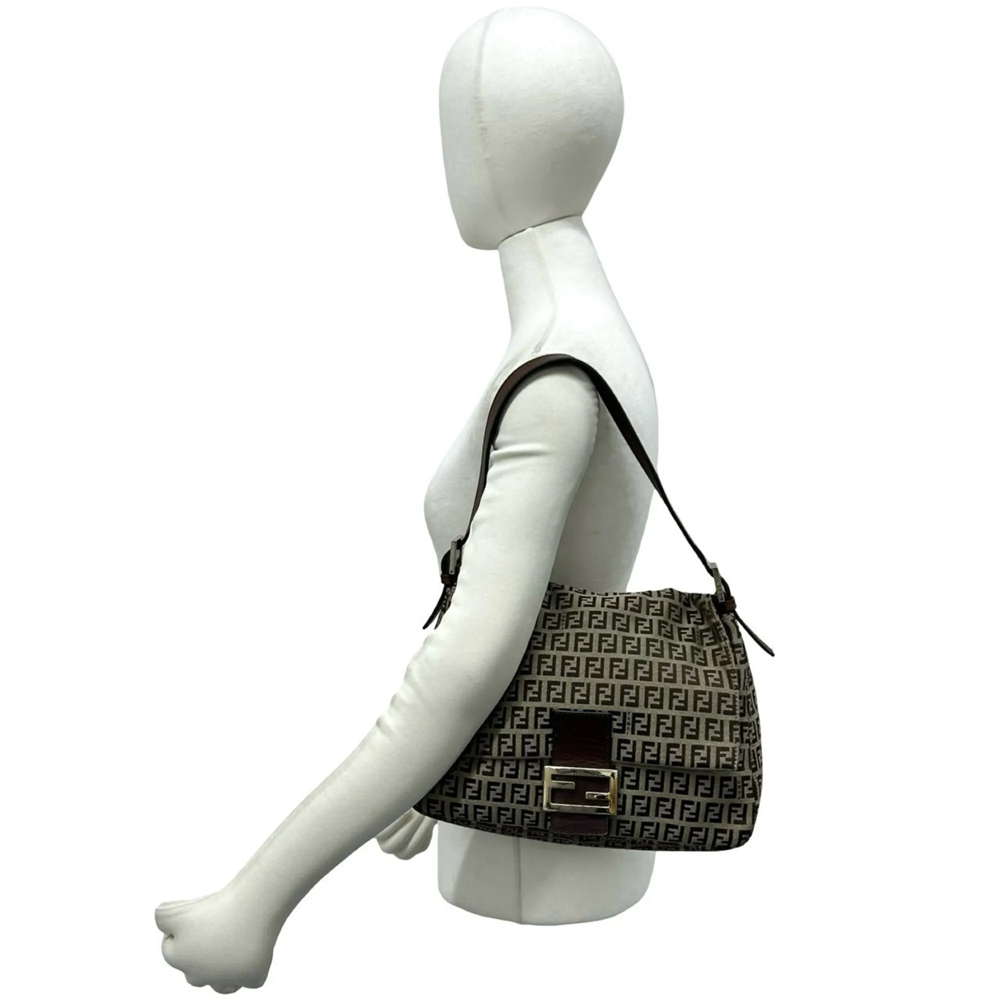 Canvas Leather Shoulder Bag (Pre-Owned) - Fendi - Modalova