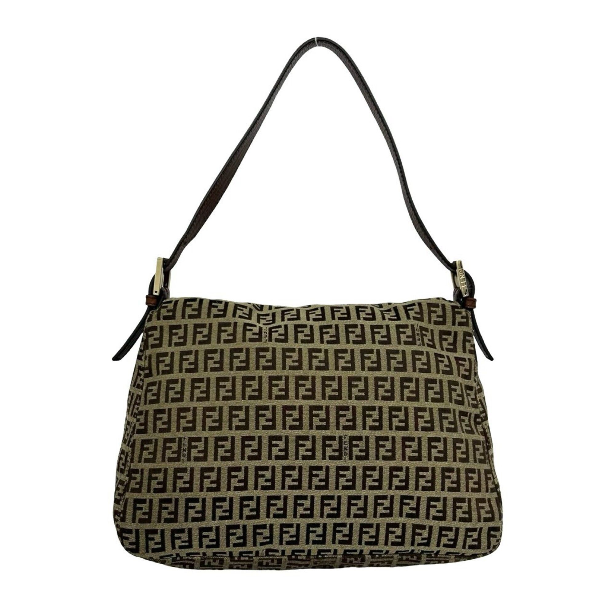 Canvas Leather Shoulder Bag (Pre-Owned) - Fendi - Modalova
