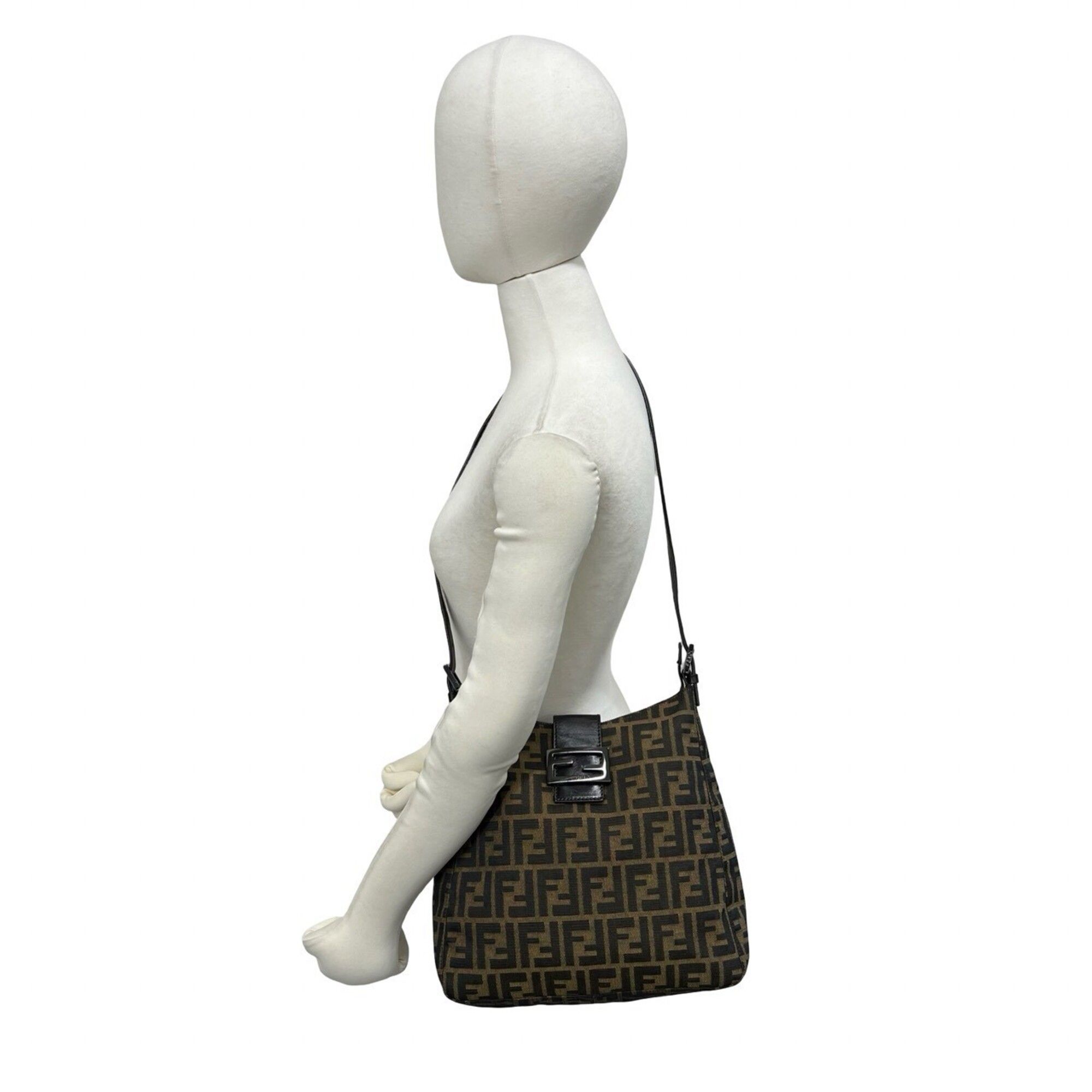 Canvas Leather Shoulder Bag Tote Bag (Pre-Owned) - Fendi - Modalova
