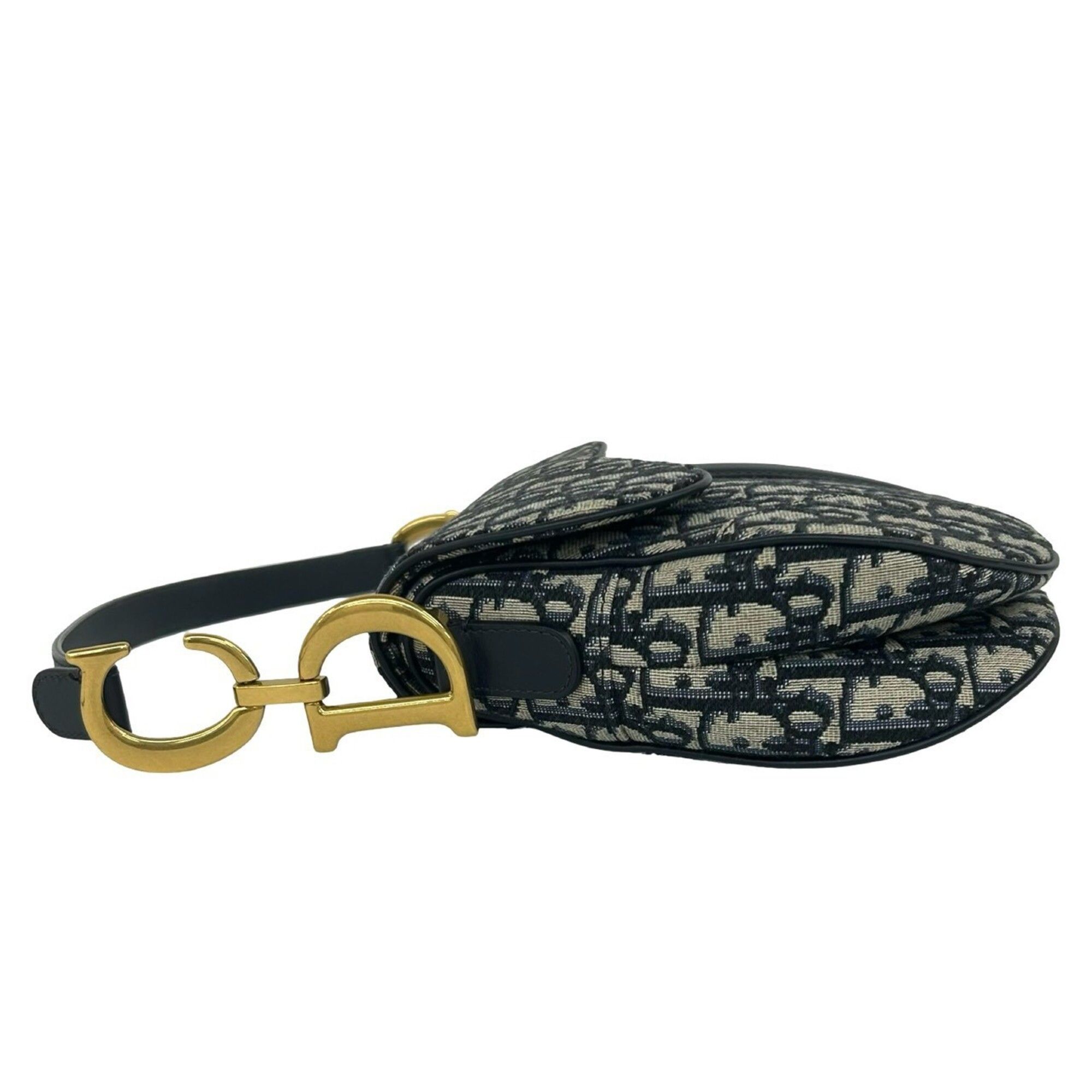 Canvas Leather Saddle Bag Shoulder Bag (Pre-Owned) - Christian Dior - Modalova