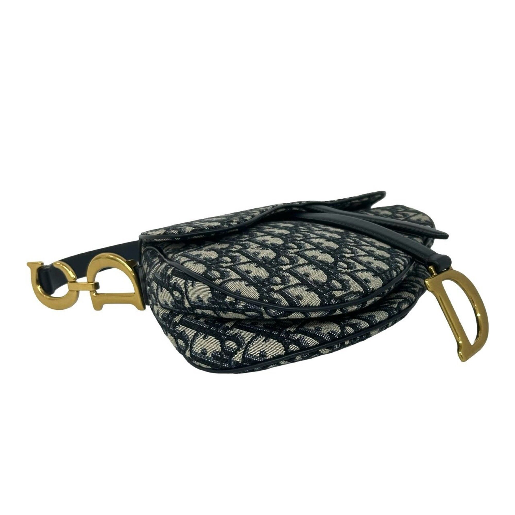 Canvas Leather Saddle Bag Shoulder Bag (Pre-Owned) - Christian Dior - Modalova