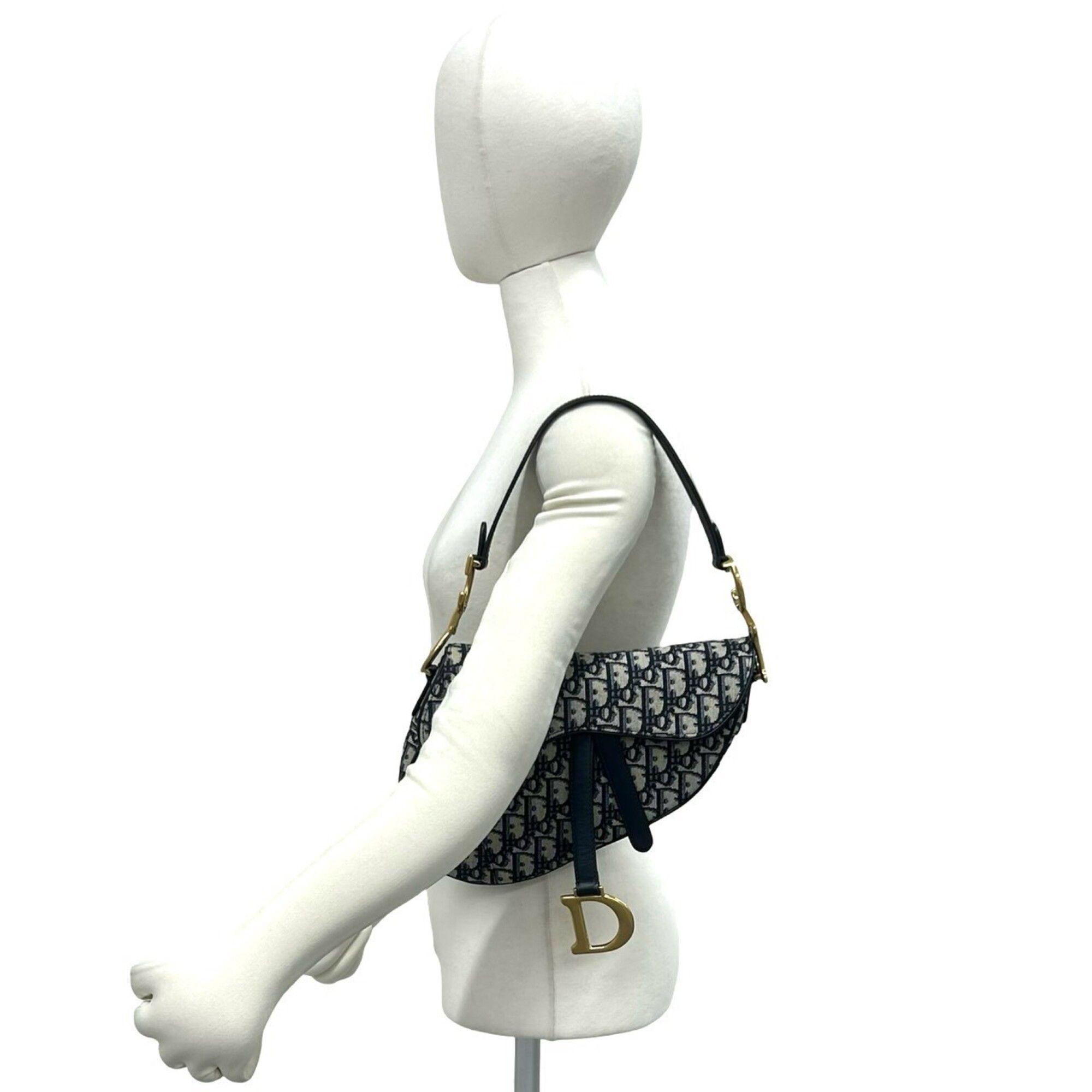 Canvas Leather Saddle Bag Shoulder Bag (Pre-Owned) - Christian Dior - Modalova
