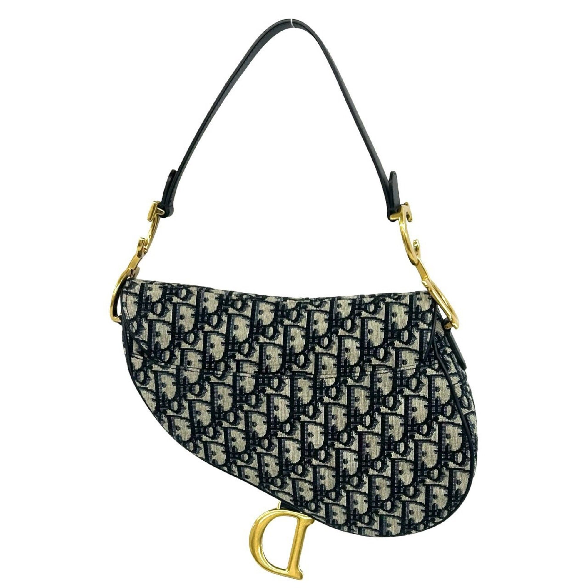 Canvas Leather Saddle Bag Shoulder Bag (Pre-Owned) - Christian Dior - Modalova
