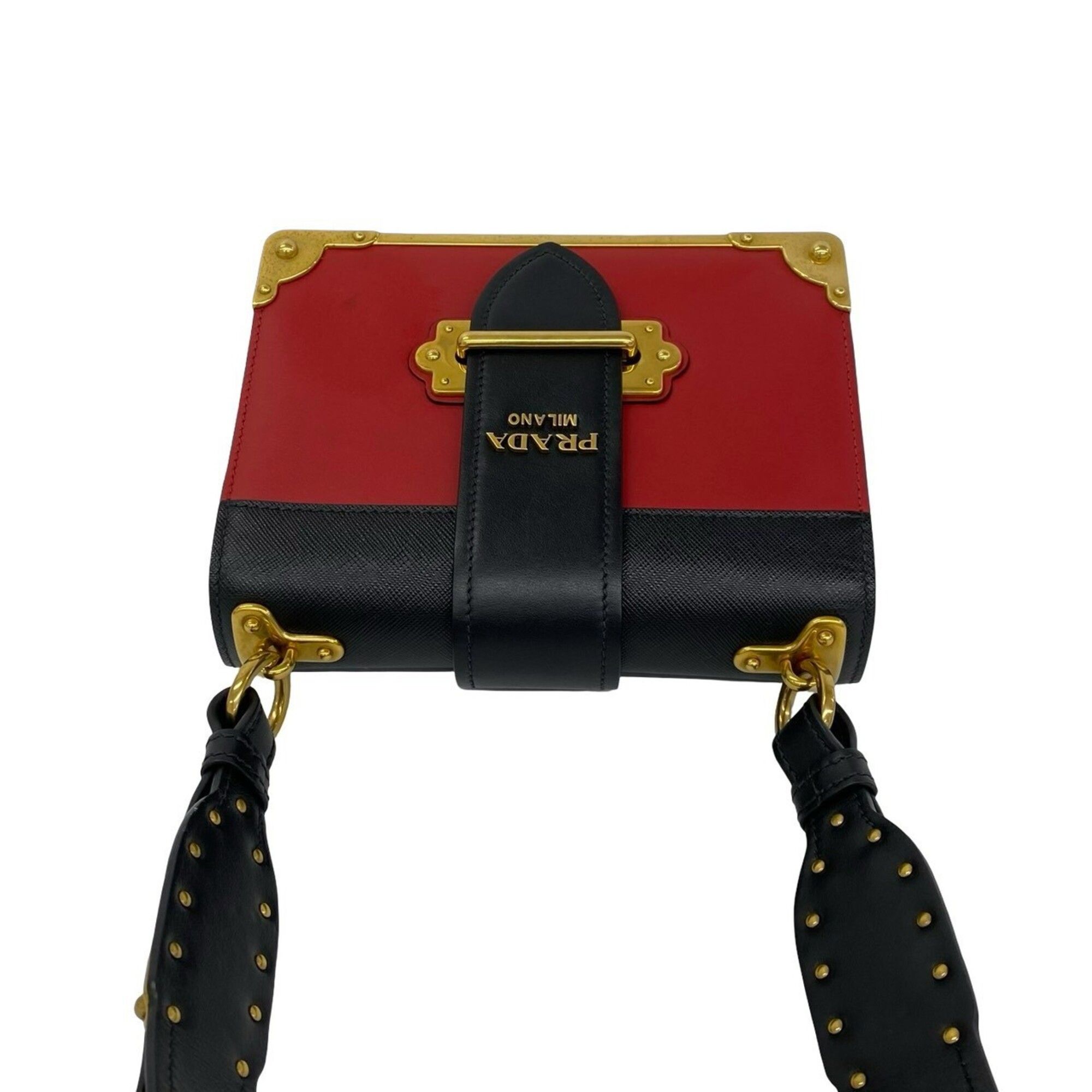 Leather Pochette Shoulder Bag (Pre-Owned) - Prada - Modalova