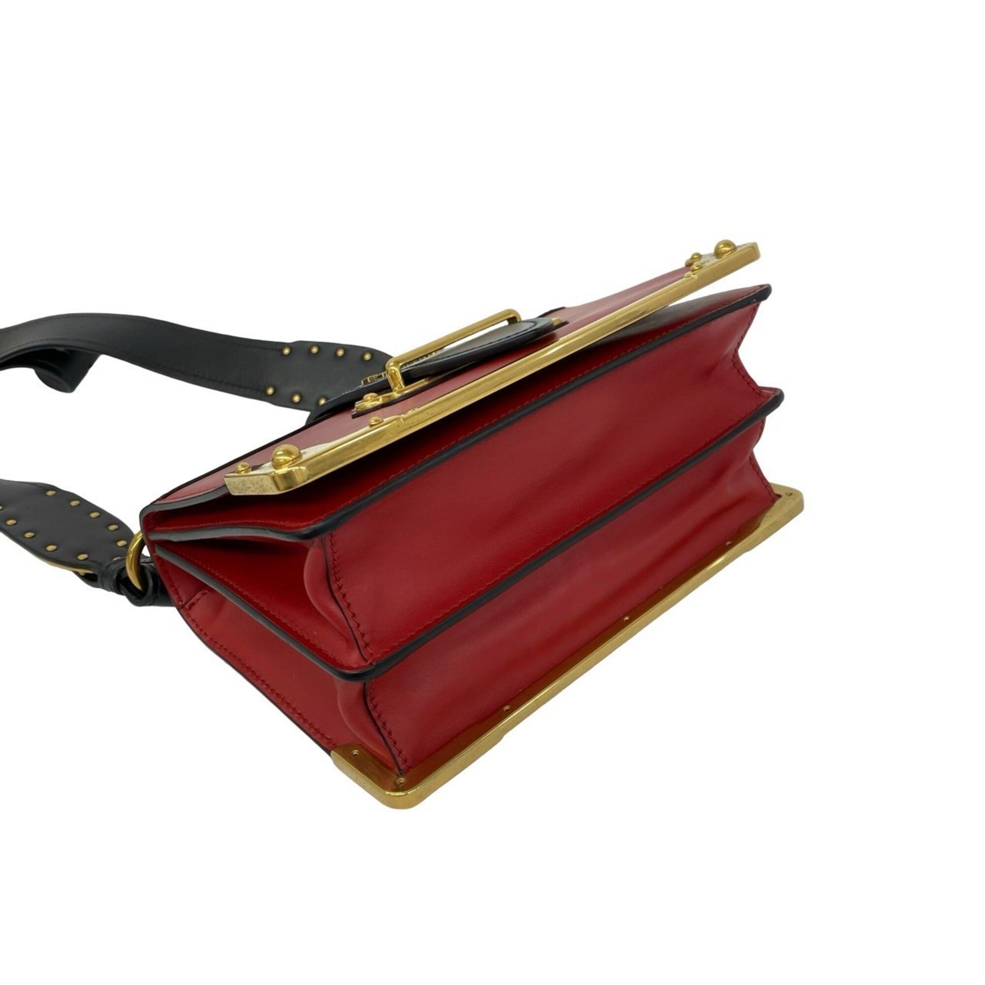 Leather Pochette Shoulder Bag (Pre-Owned) - Prada - Modalova