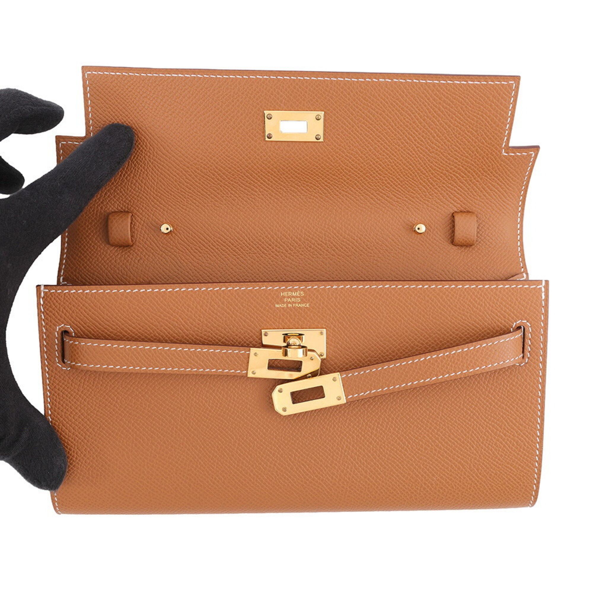 Kara Epsom Leather Long Wallet (Bi-Fold) (Pre-Owned) - Hermes - Modalova