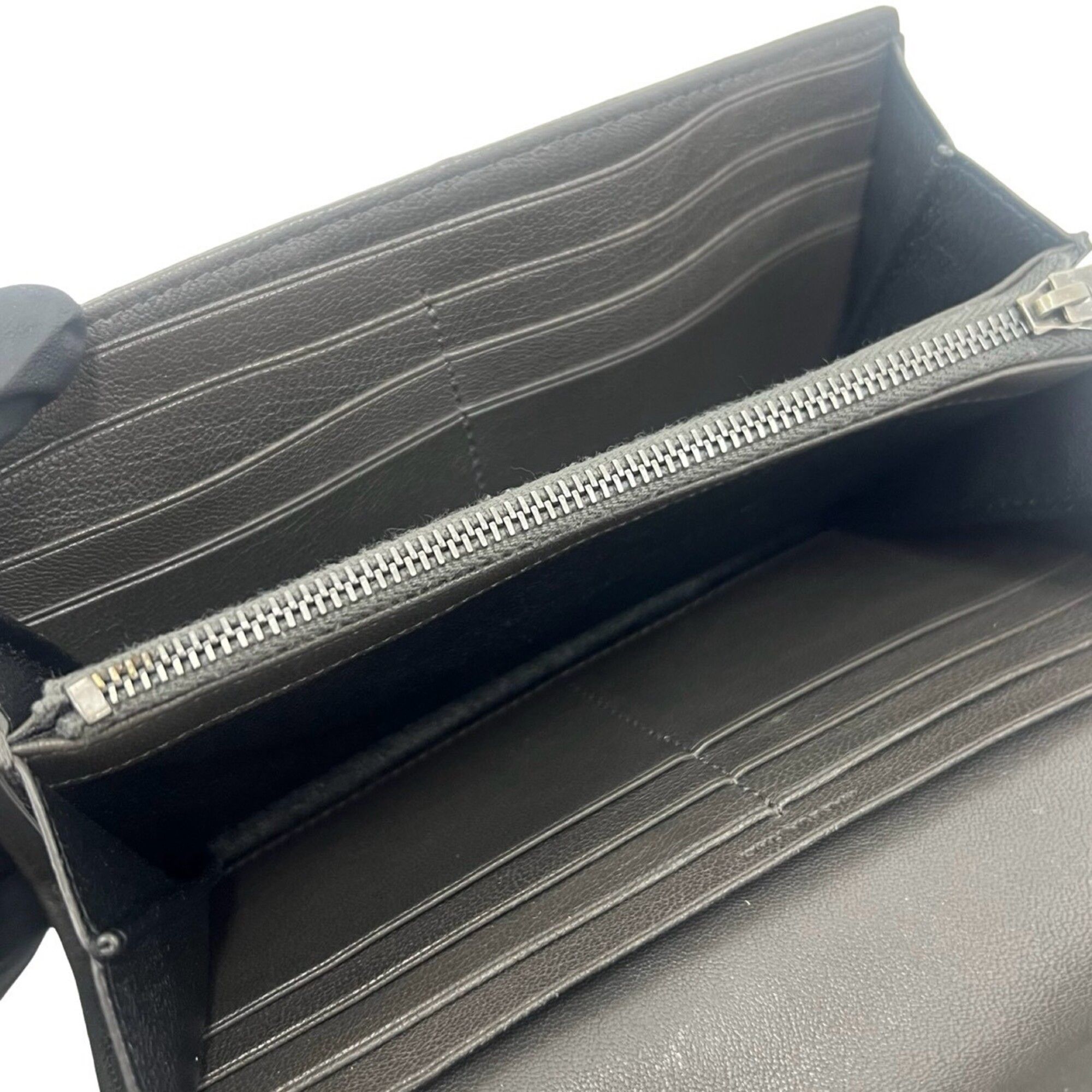 Leather Long Wallet (Bi-Fold) (Pre-Owned) - Saint Laurent - Modalova