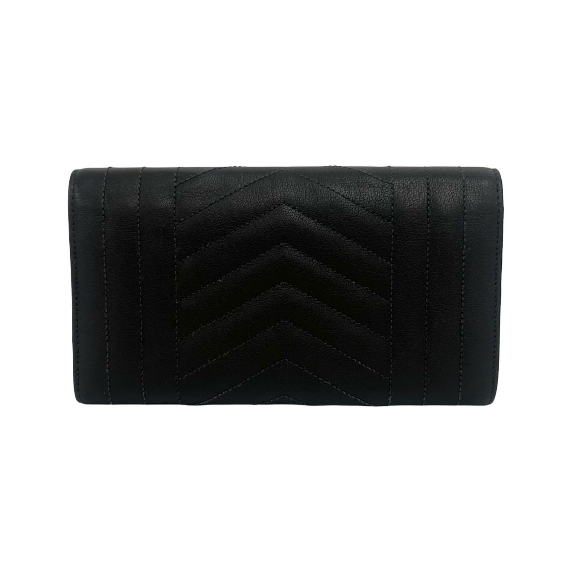 Leather Long Wallet (Bi-Fold) (Pre-Owned) - Saint Laurent - Modalova
