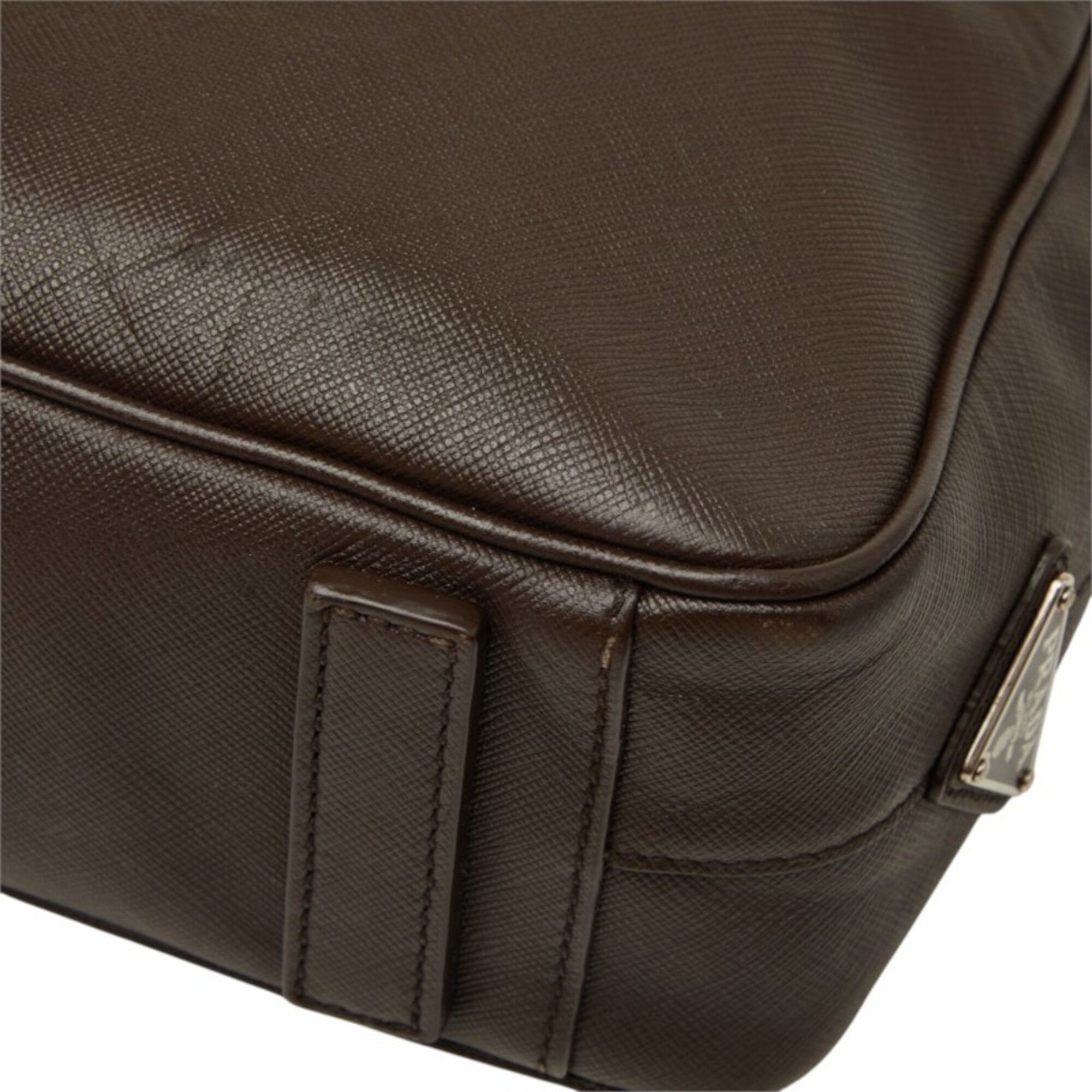 Leather Briefcase (Pre-Owned) - Prada - Modalova