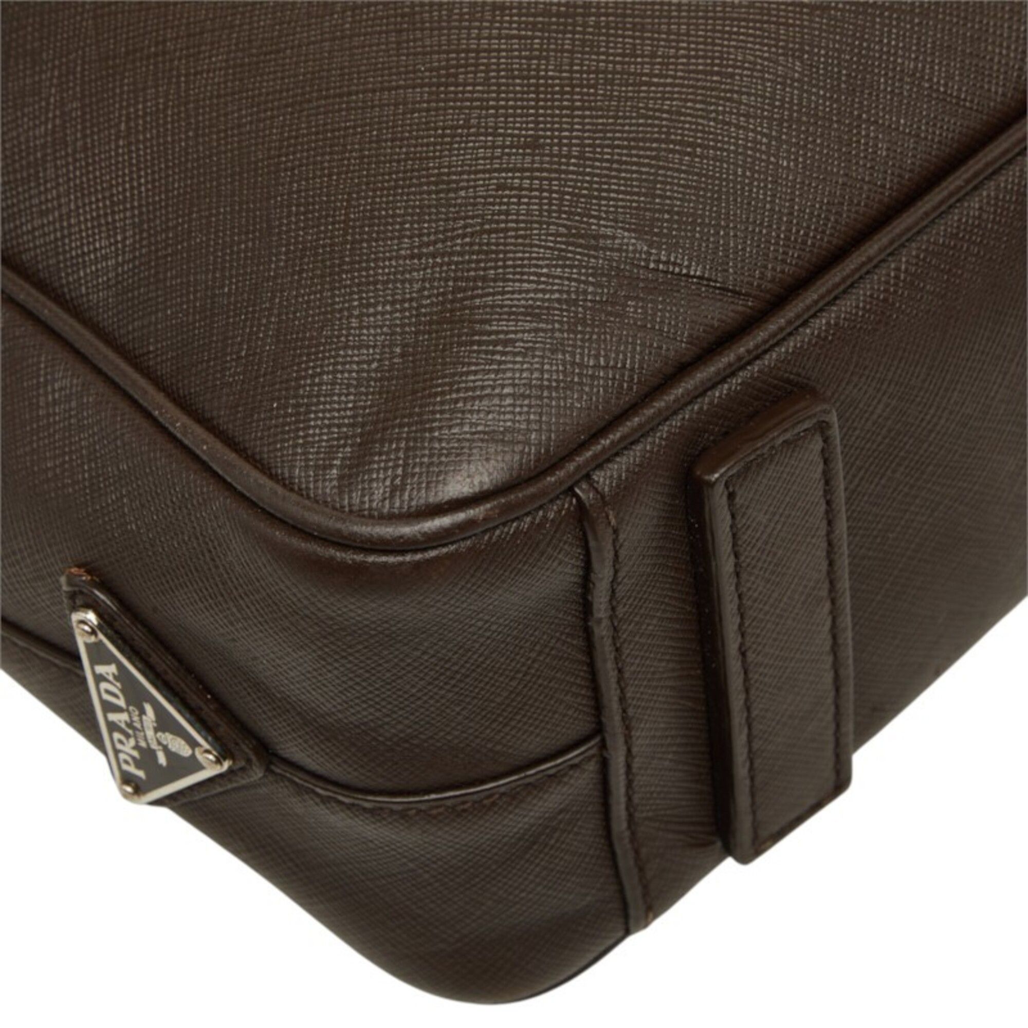 Leather Briefcase (Pre-Owned) - Prada - Modalova