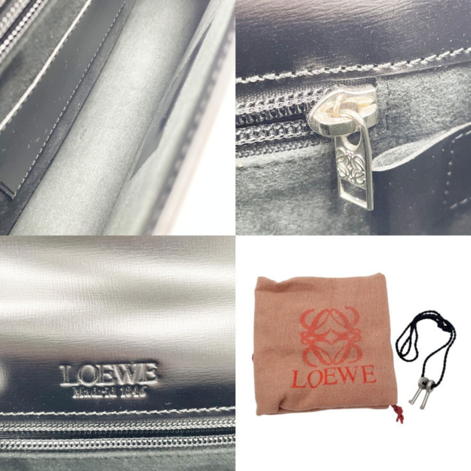 Leather Clutch Bag (Pre-Owned) - Loewe - Modalova