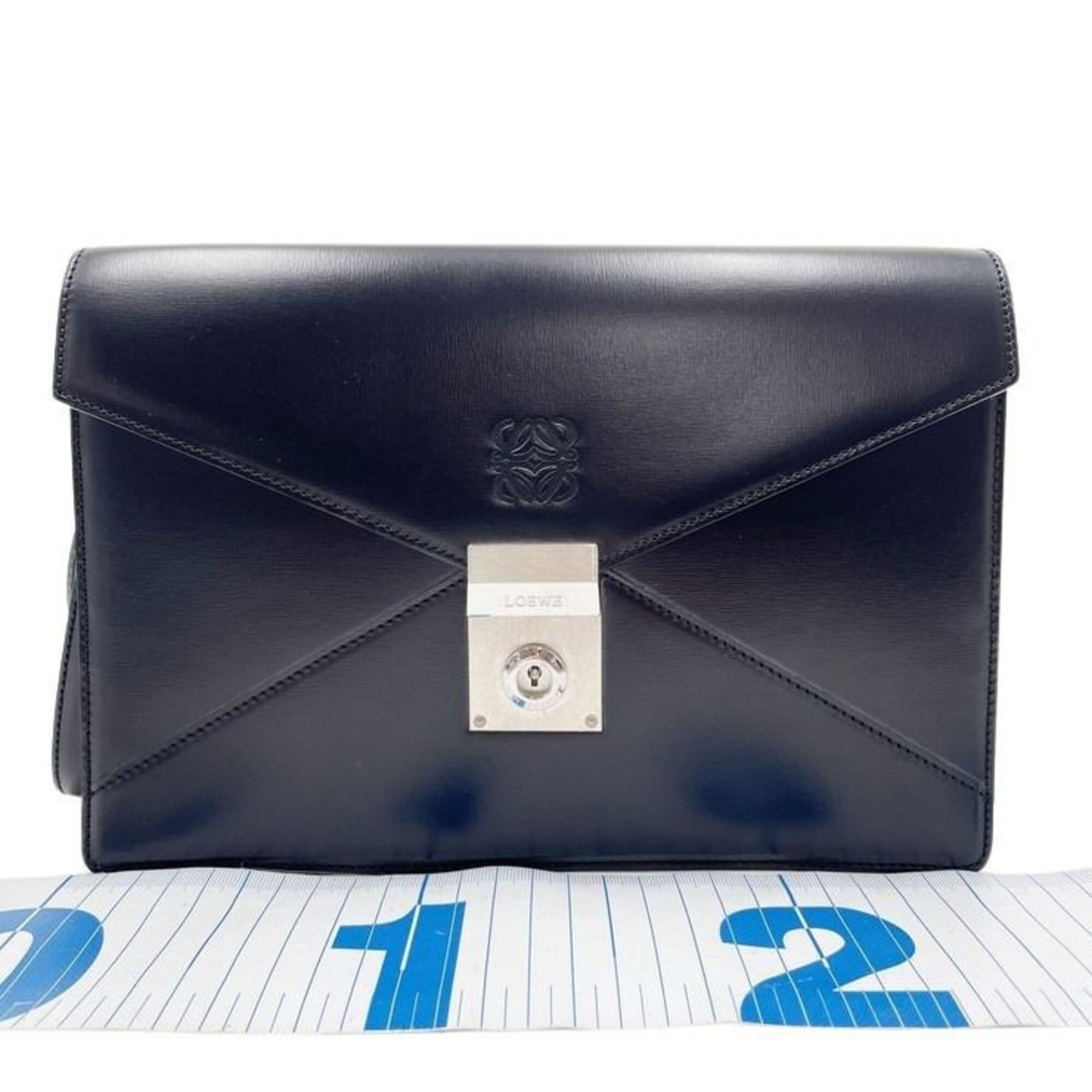 Leather Clutch Bag (Pre-Owned) - Loewe - Modalova