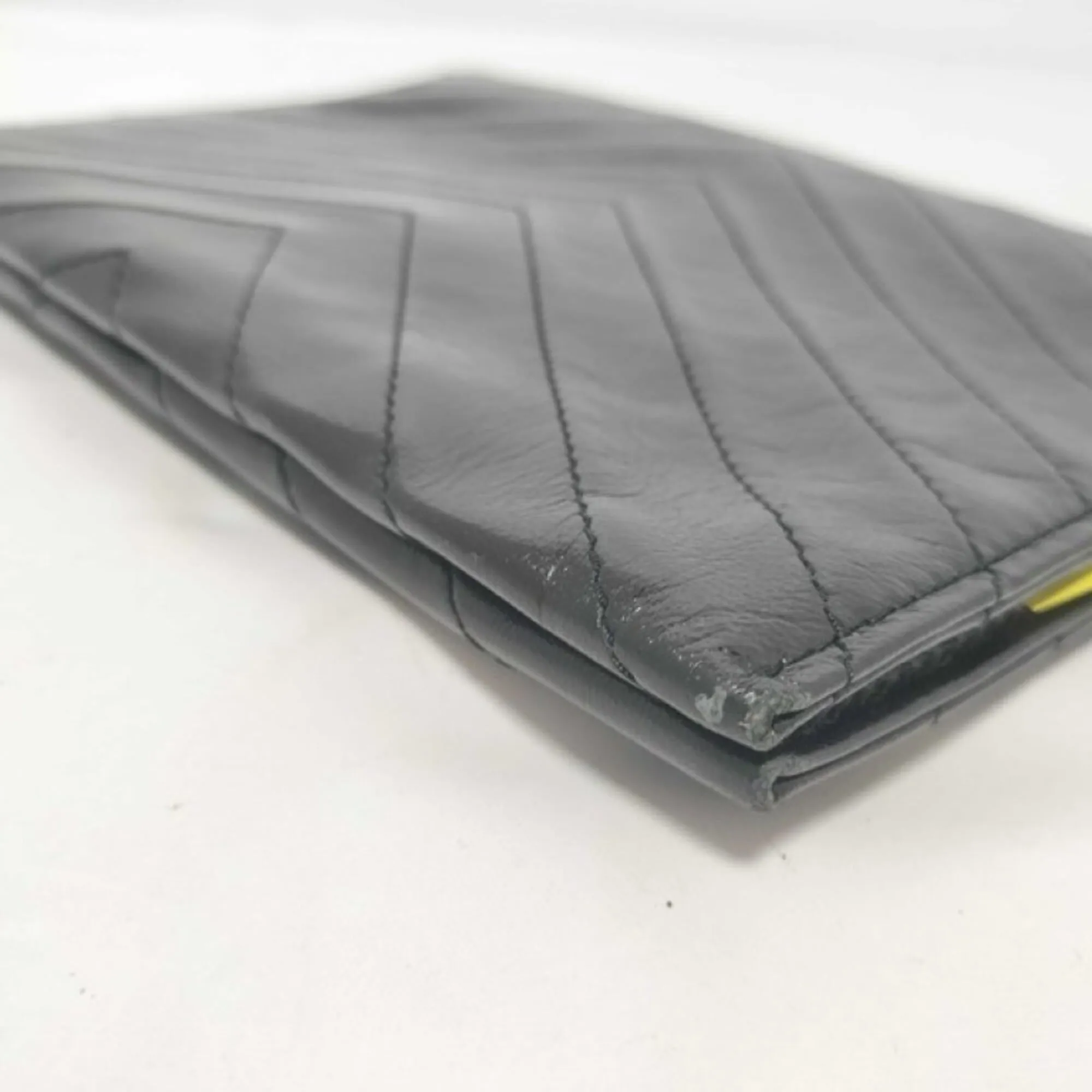 Leather Clutch Bag (Pre-Owned) - Yves Saint Laurent - Modalova