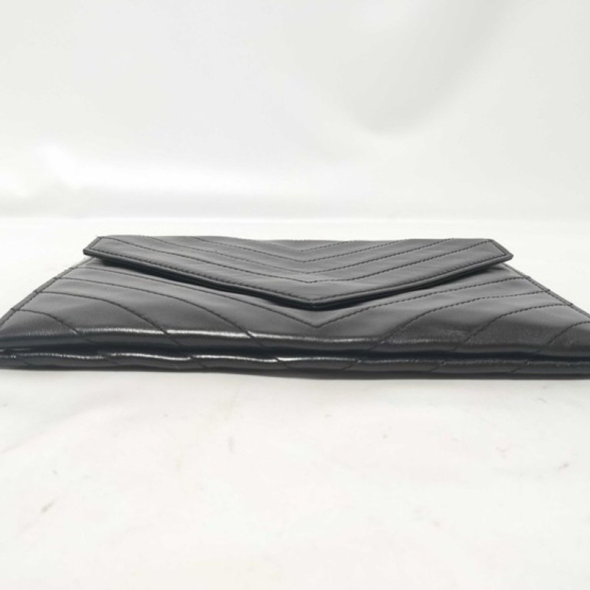 Leather Clutch Bag (Pre-Owned) - Yves Saint Laurent - Modalova
