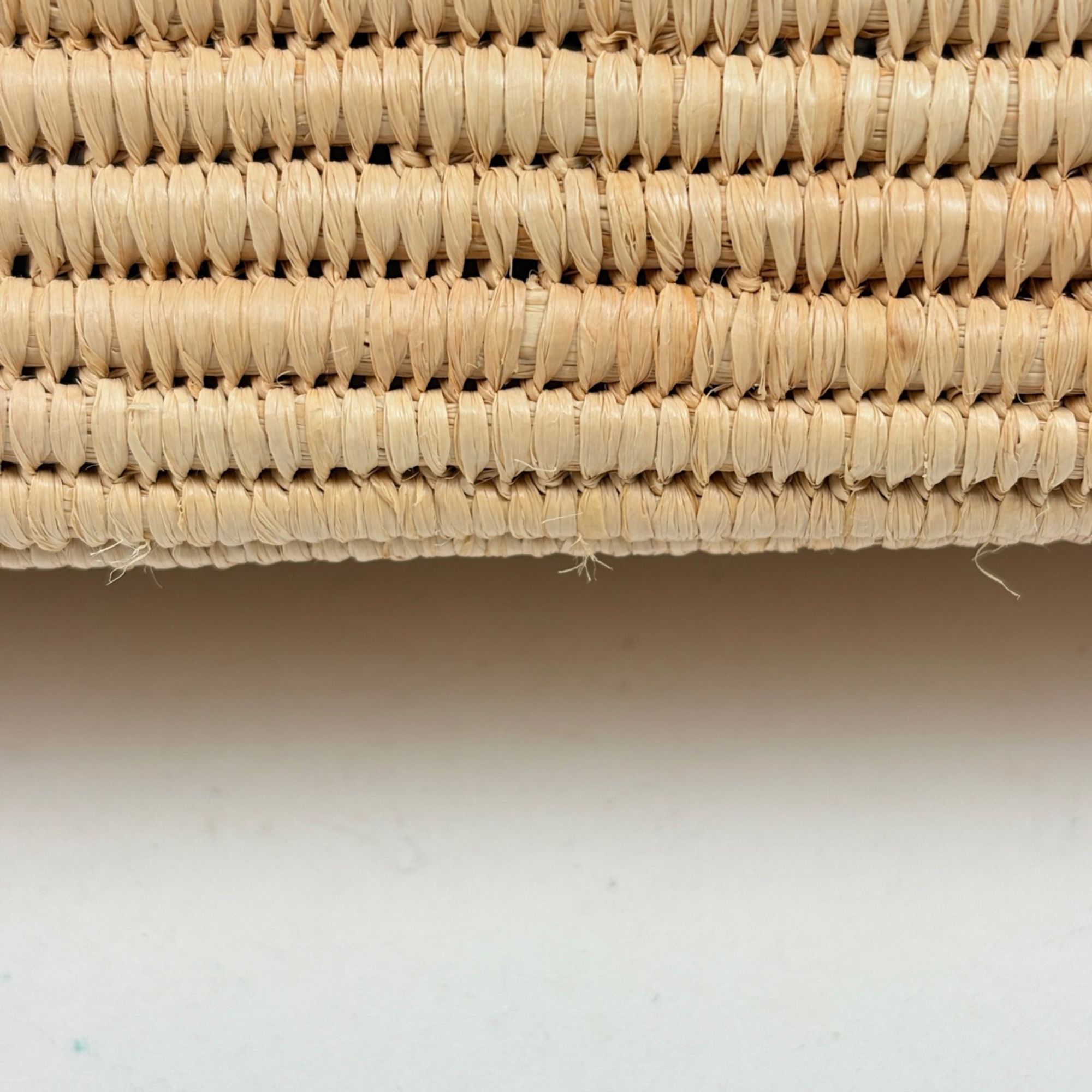 Raffia Leather Basket Tote Bag (Pre-Owned) - Loewe - Modalova