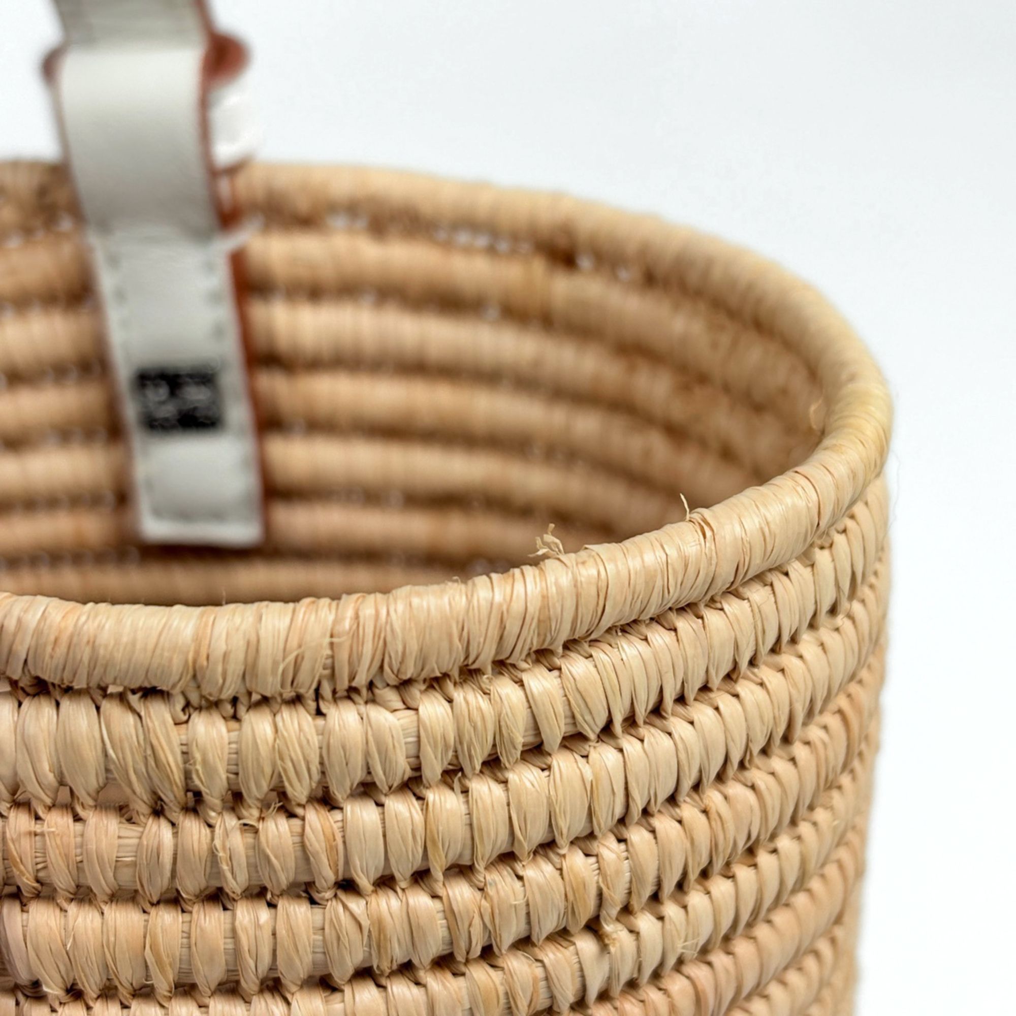 Raffia Leather Basket Tote Bag (Pre-Owned) - Loewe - Modalova