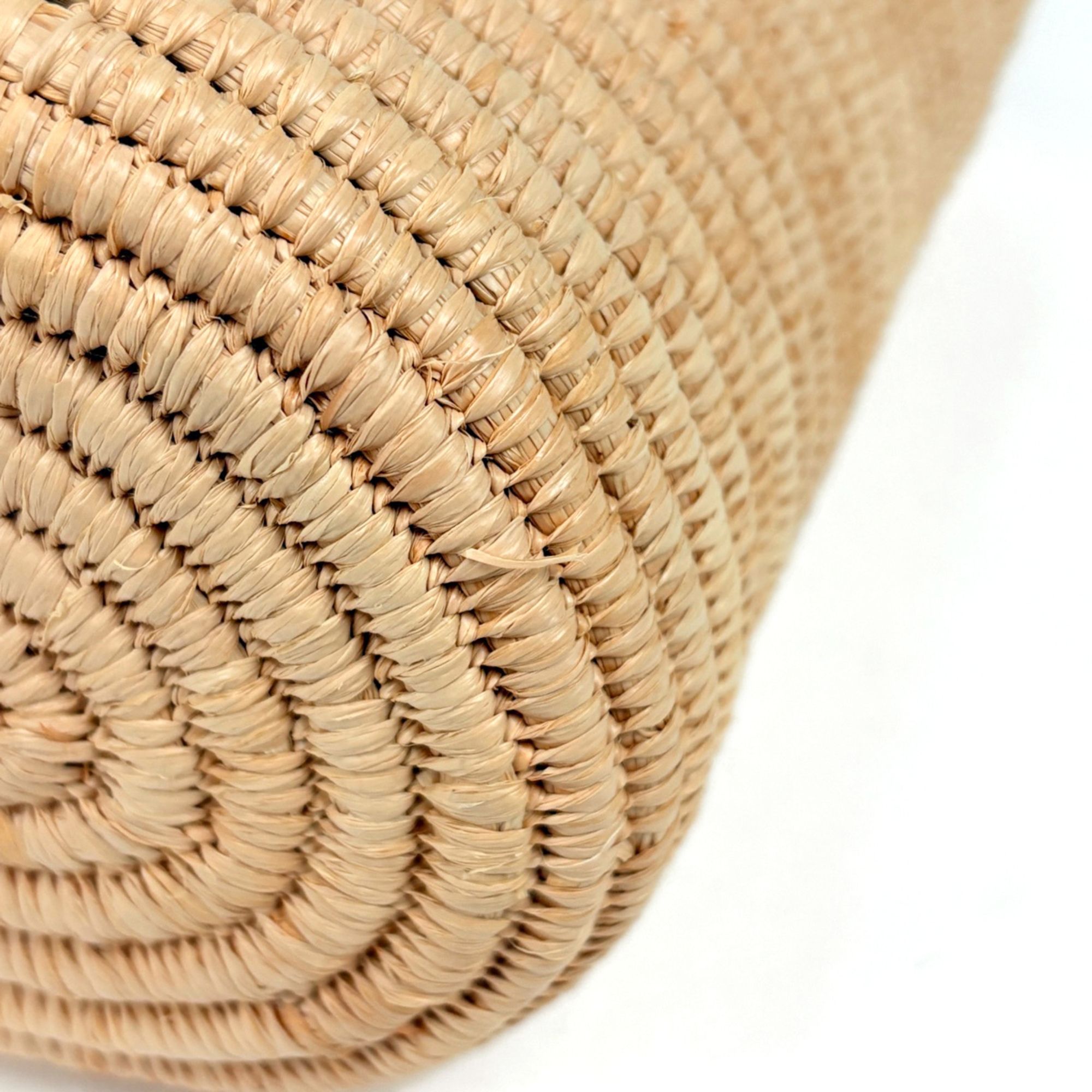 Raffia Leather Basket Tote Bag (Pre-Owned) - Loewe - Modalova