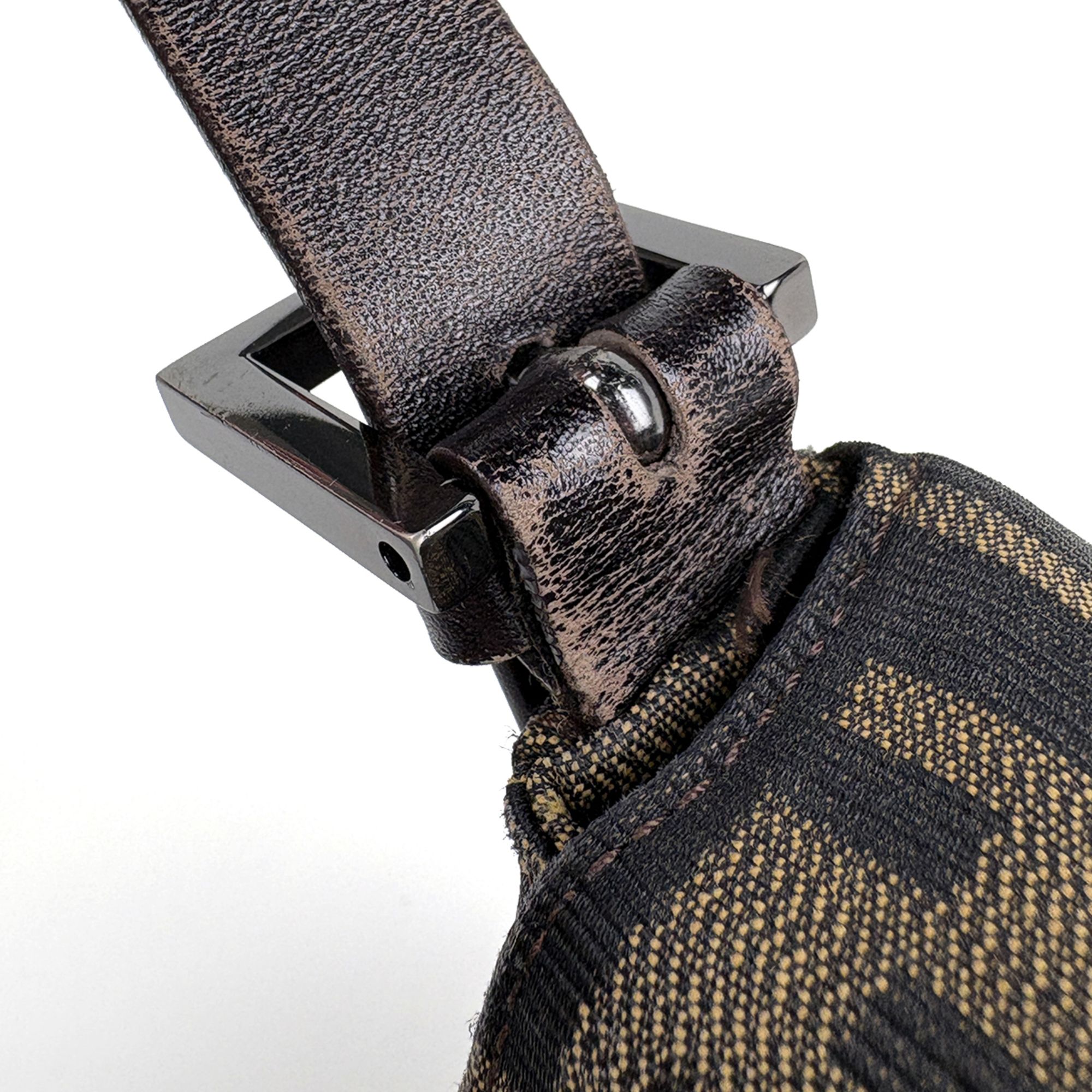 Zucca Canvas Leather Shoulder Bag (Pre-Owned) - Fendi - Modalova
