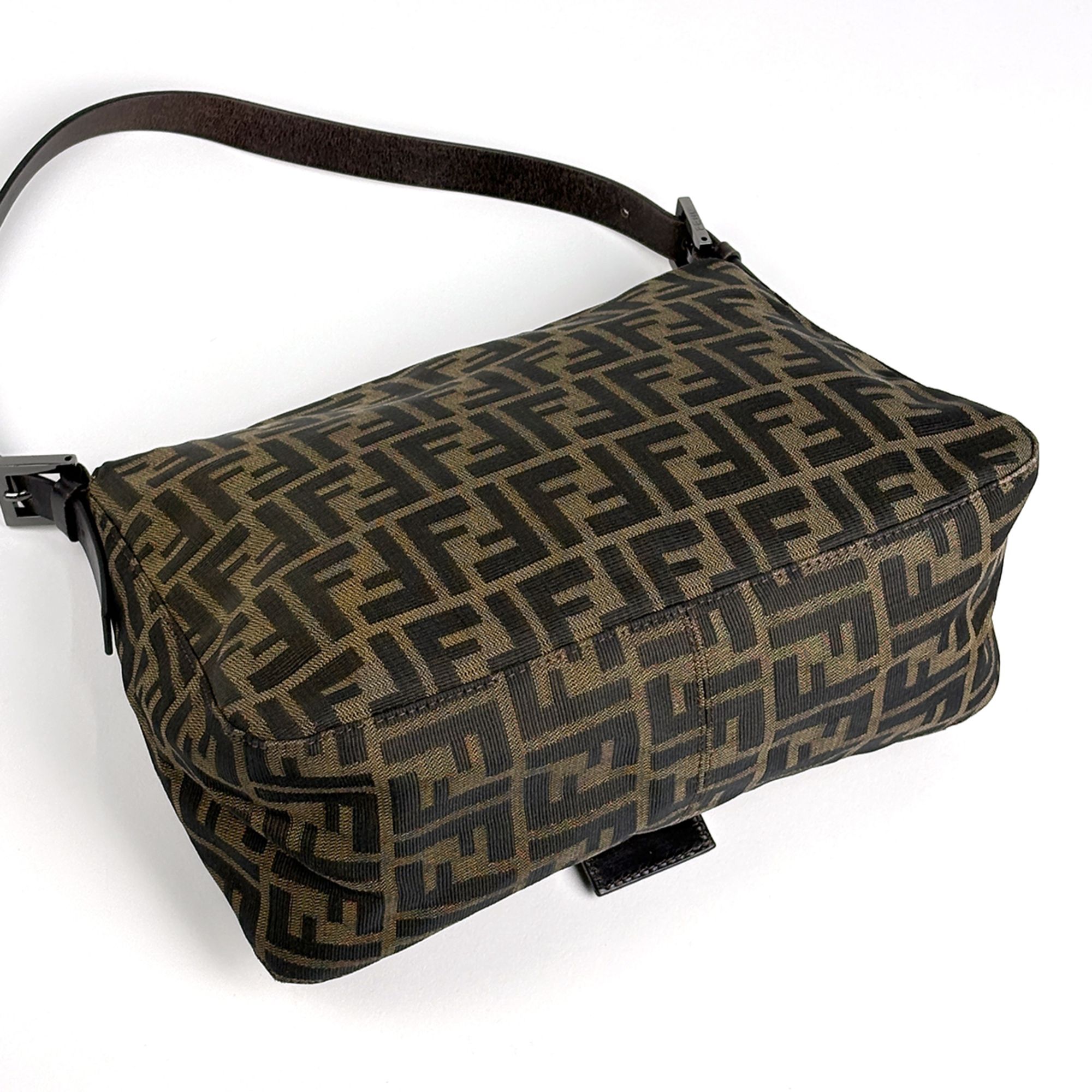 Zucca Canvas Leather Shoulder Bag (Pre-Owned) - Fendi - Modalova