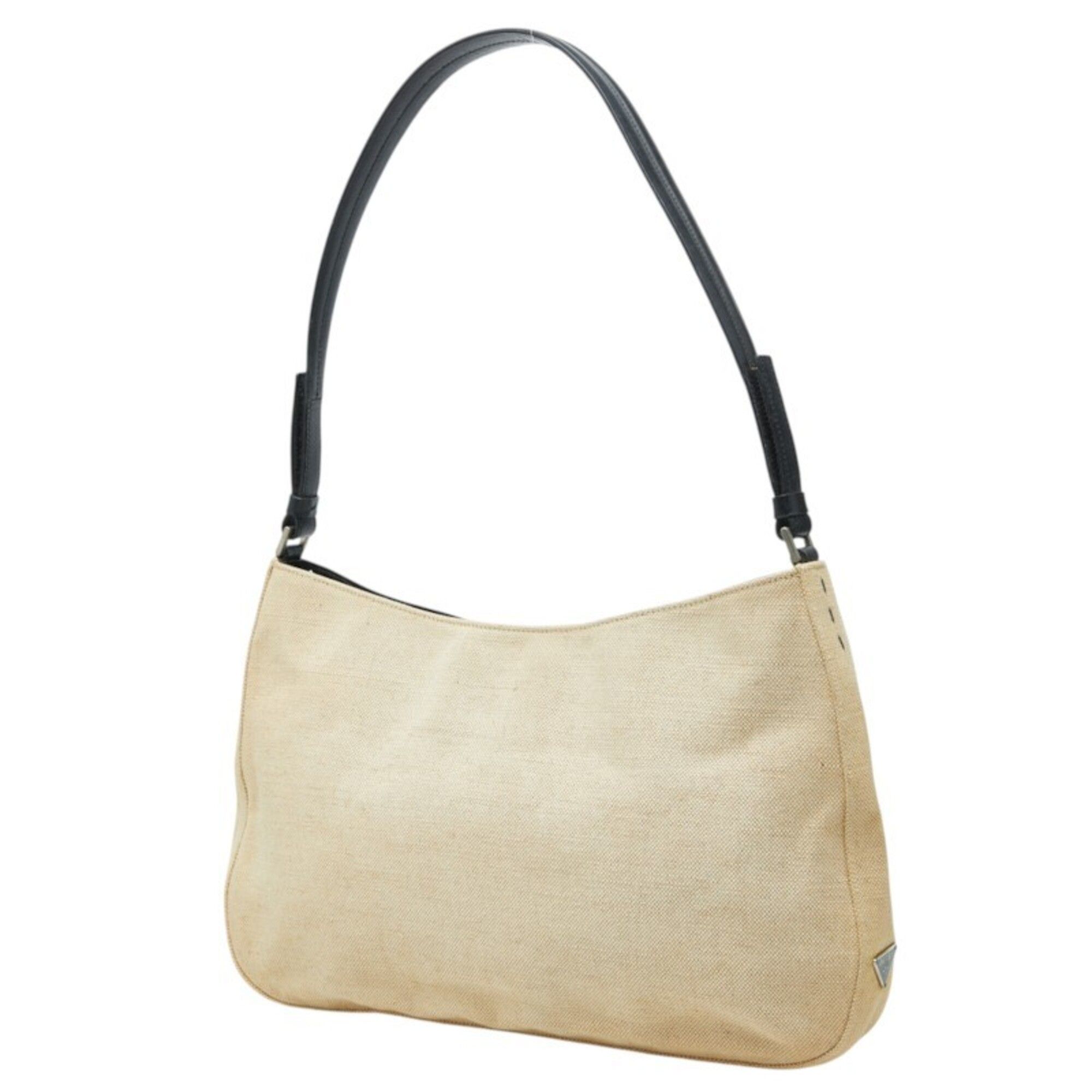 Canvas Leather Shoulder Bag (Pre-Owned) - Prada - Modalova