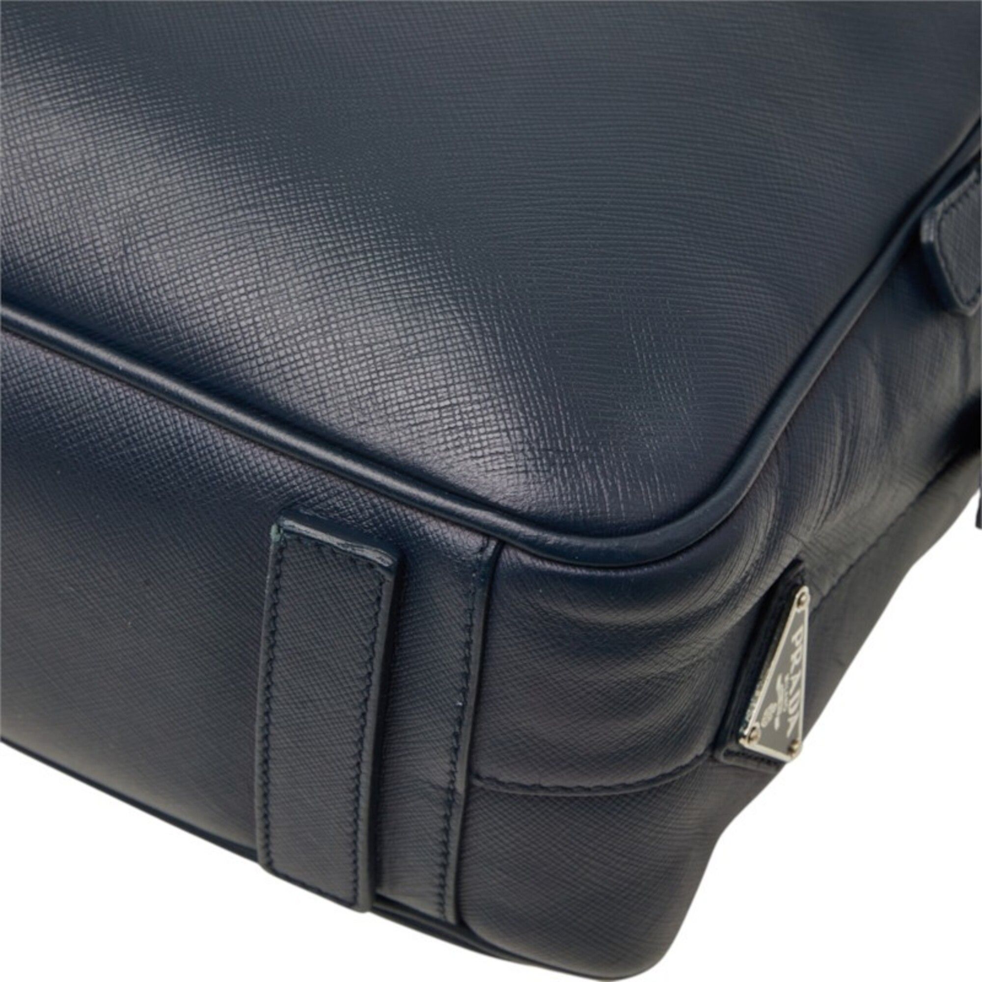 Saffiano Triangle Leather Briefcase (Pre-Owned) - Prada - Modalova