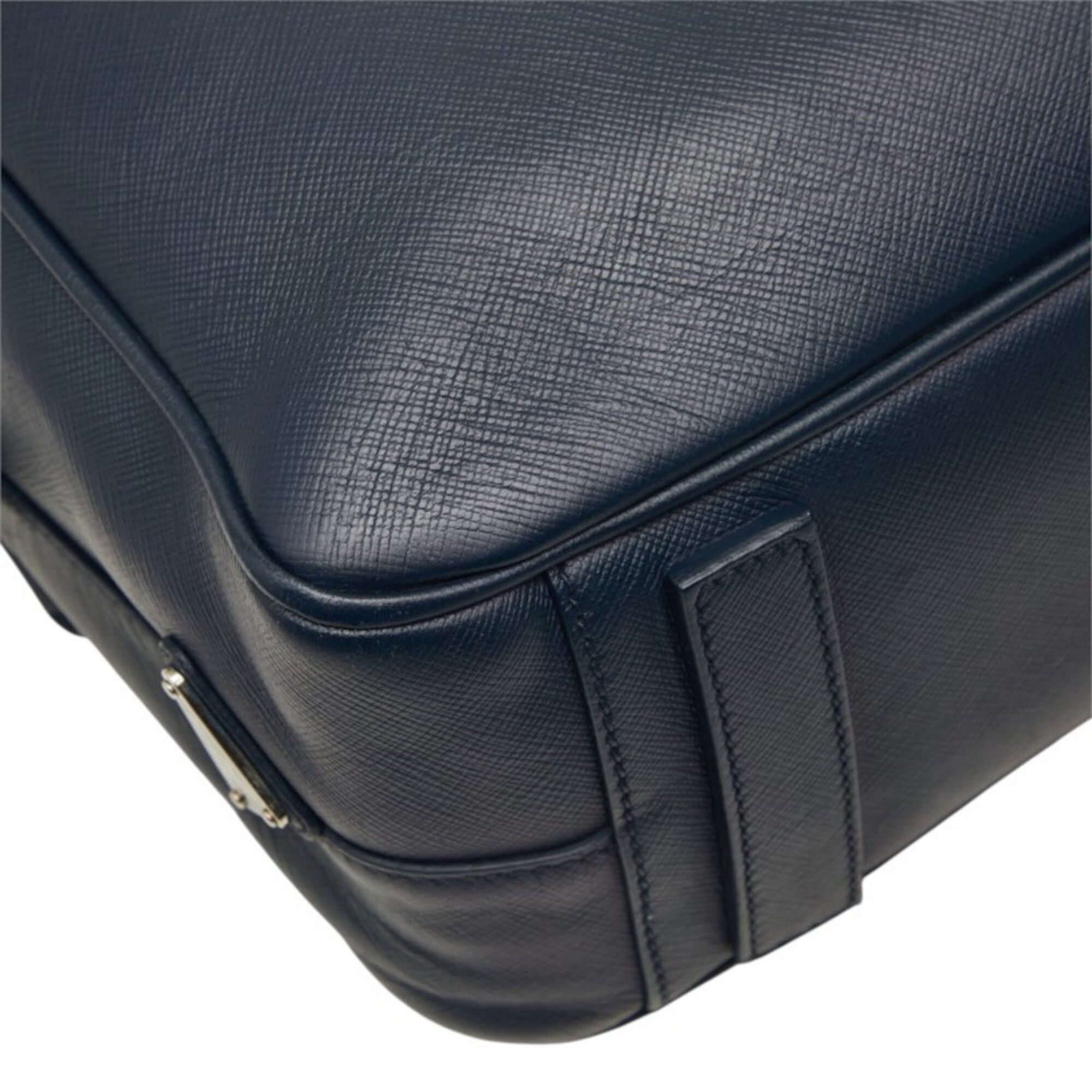Saffiano Triangle Leather Briefcase (Pre-Owned) - Prada - Modalova