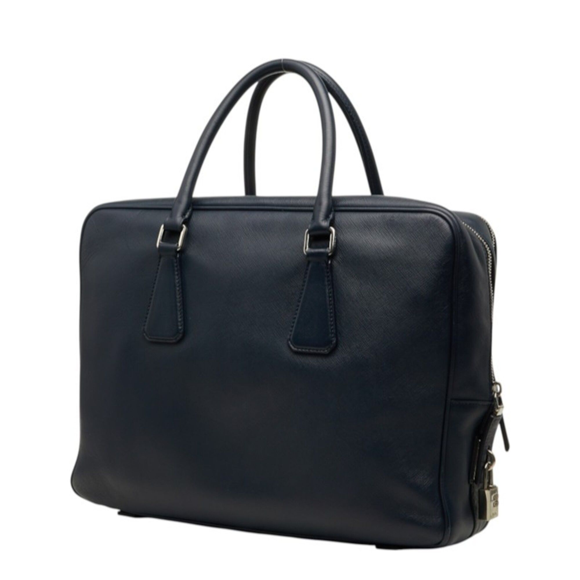 Saffiano Triangle Leather Briefcase (Pre-Owned) - Prada - Modalova