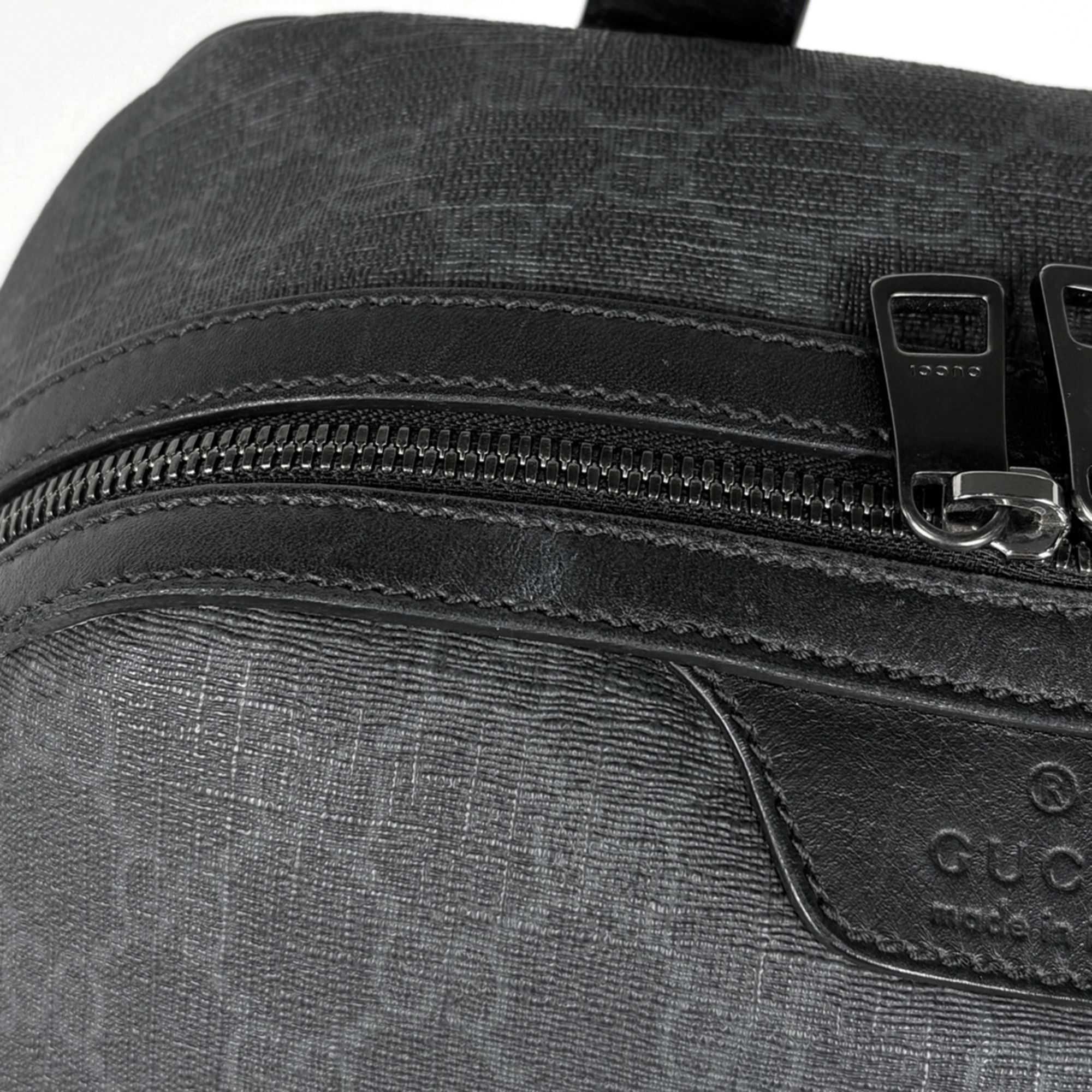 Coated Canvas Leather Backpack (Pre-Owned) - Gucci - Modalova