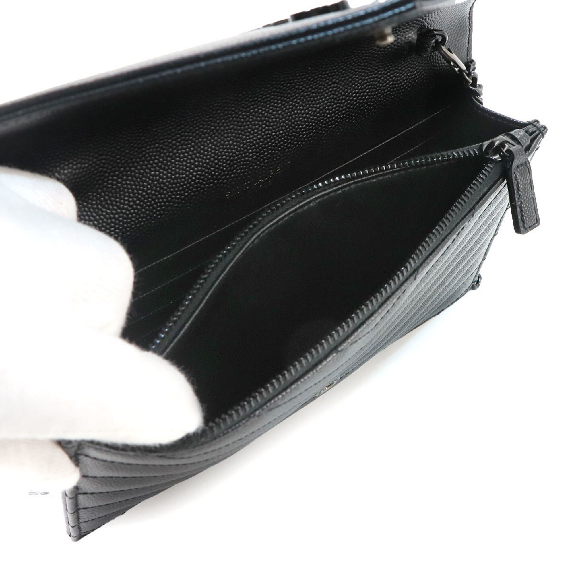 Leather Chain/Shoulder Wallet (Pre-Owned) - Saint Laurent - Modalova