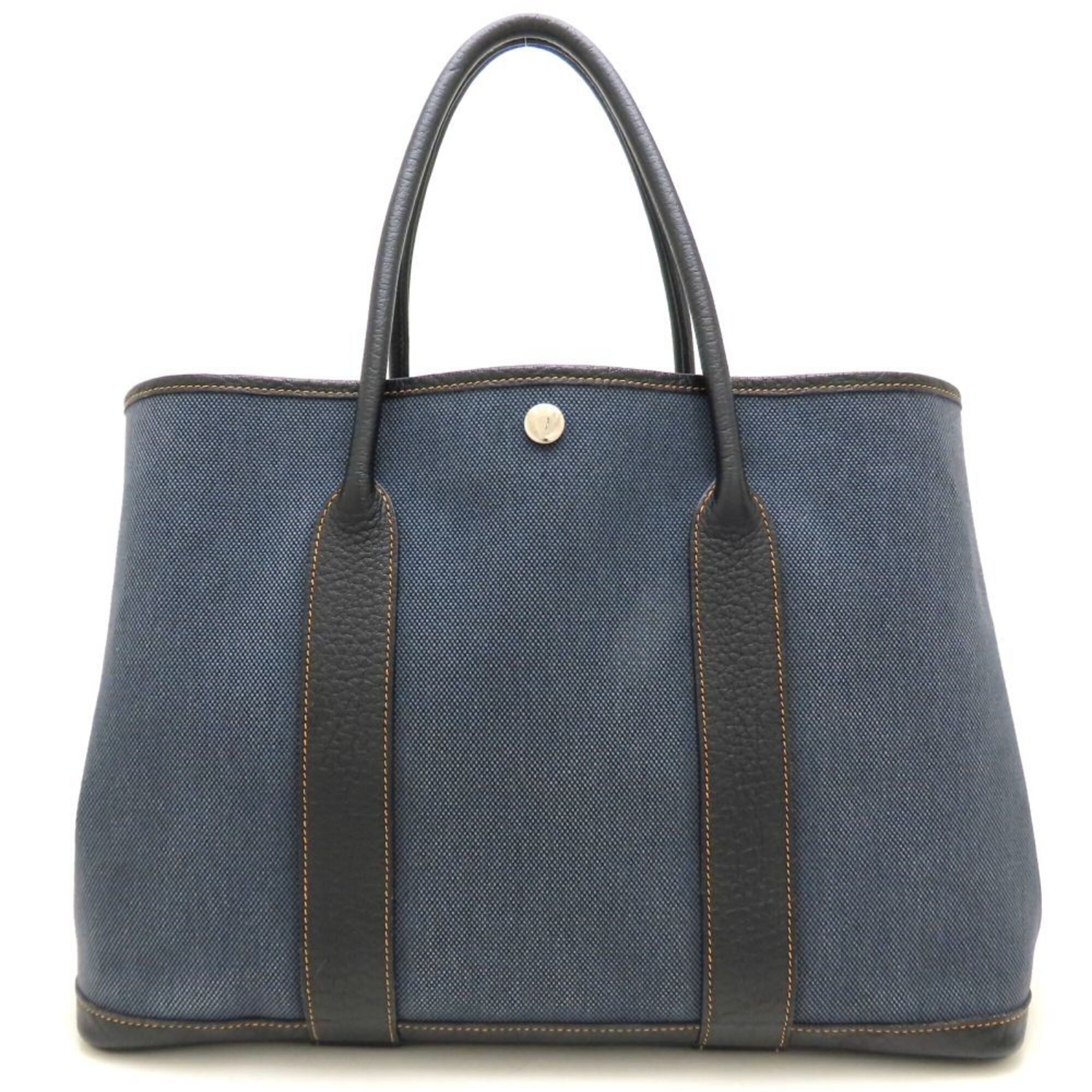 Toile H Leather Tote Bag (Pre-Owned) - Hermes - Modalova