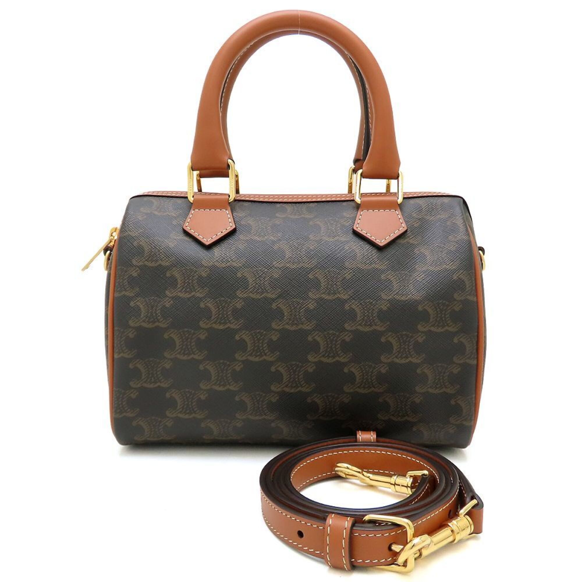 Leather Canvas Boston Bag Handbag (Pre-Owned) - Celine - Modalova